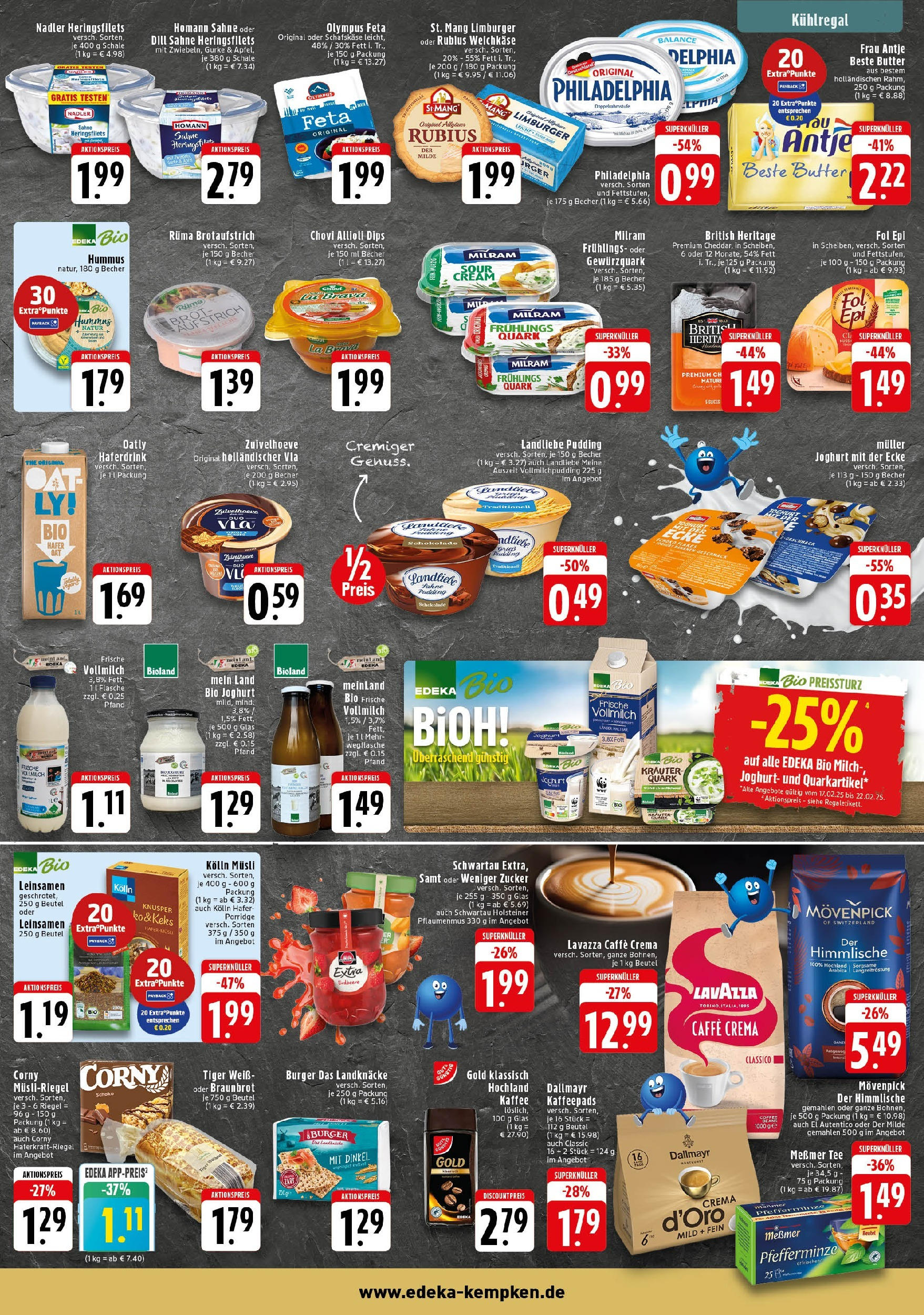 Edeka - EDEKA: Wochenangebote (ab 16.02.2025) » Angebote Online | Seite: 5 | Produkte: Philadelphia, Haferdrink, Dallmayr, Oatly