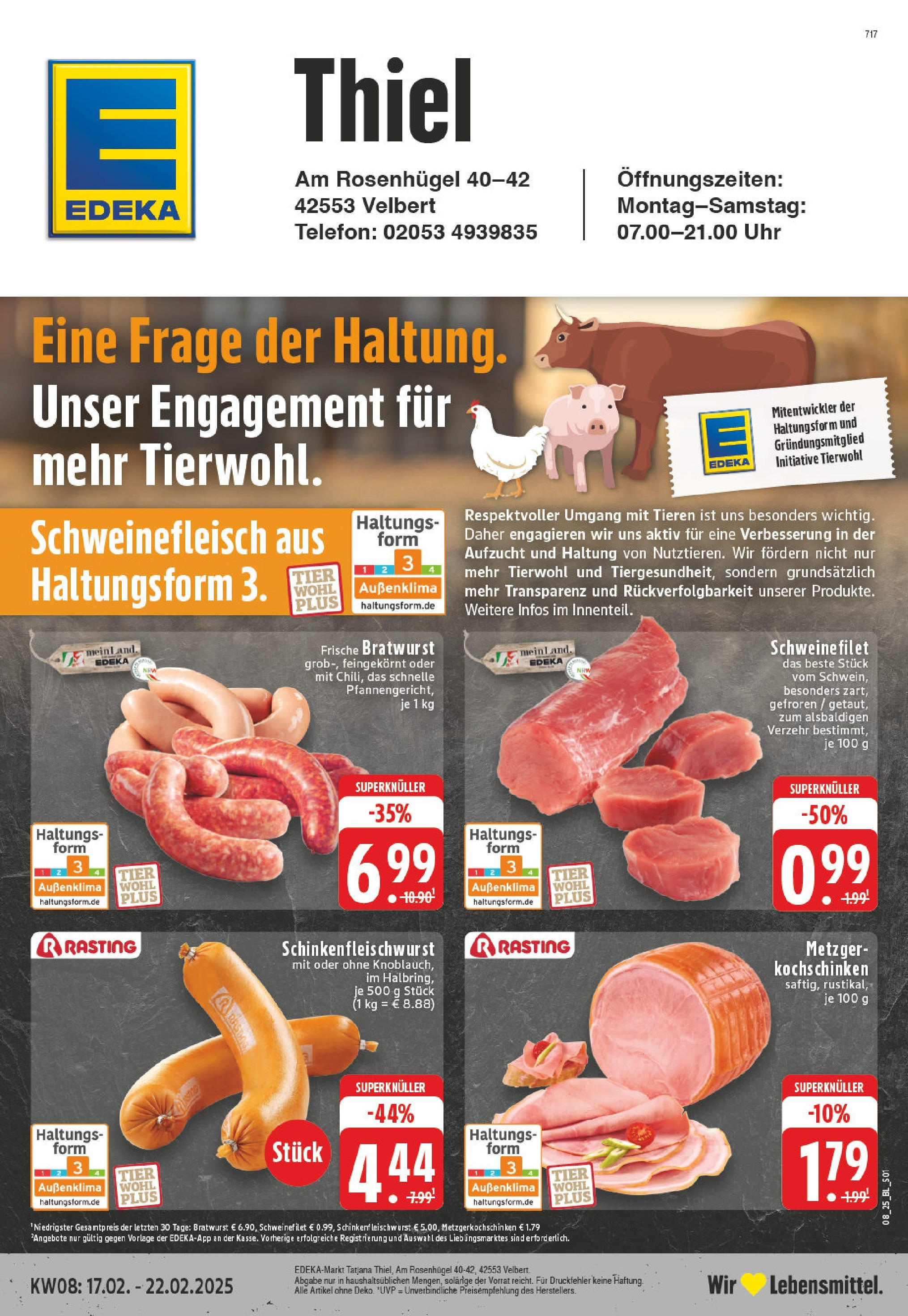 Edeka - EDEKA: Wochenangebote (ab 16.02.2025) » Angebote Online | Seite: 1 | Produkte: Schweinefilet, Schweinefleisch, Telefon, Uhr