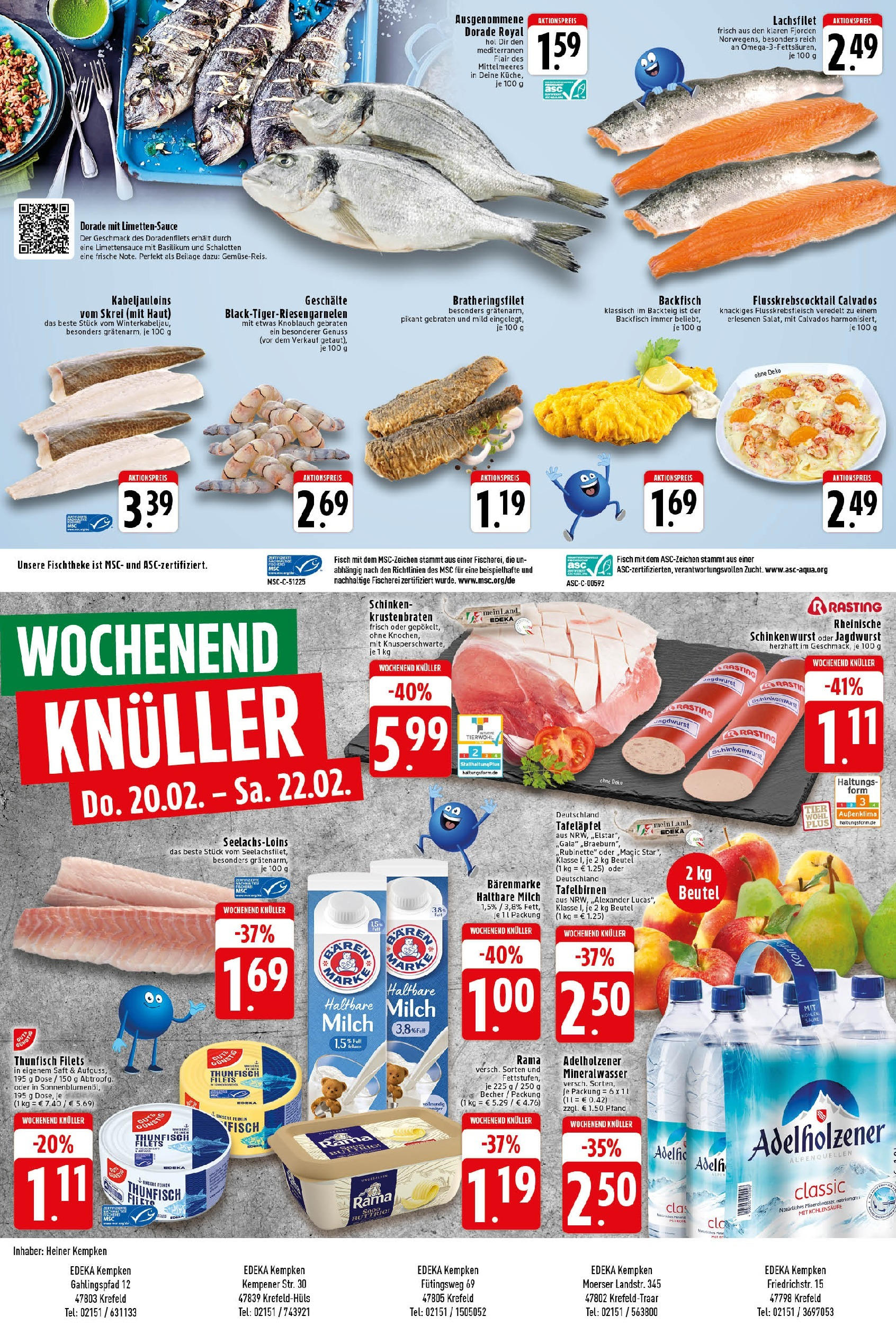 Edeka - EDEKA: Wochenangebote (ab 16.02.2025) » Angebote Online | Seite: 8 | Produkte: Rama, Thunfisch, Adelholzener, Saft