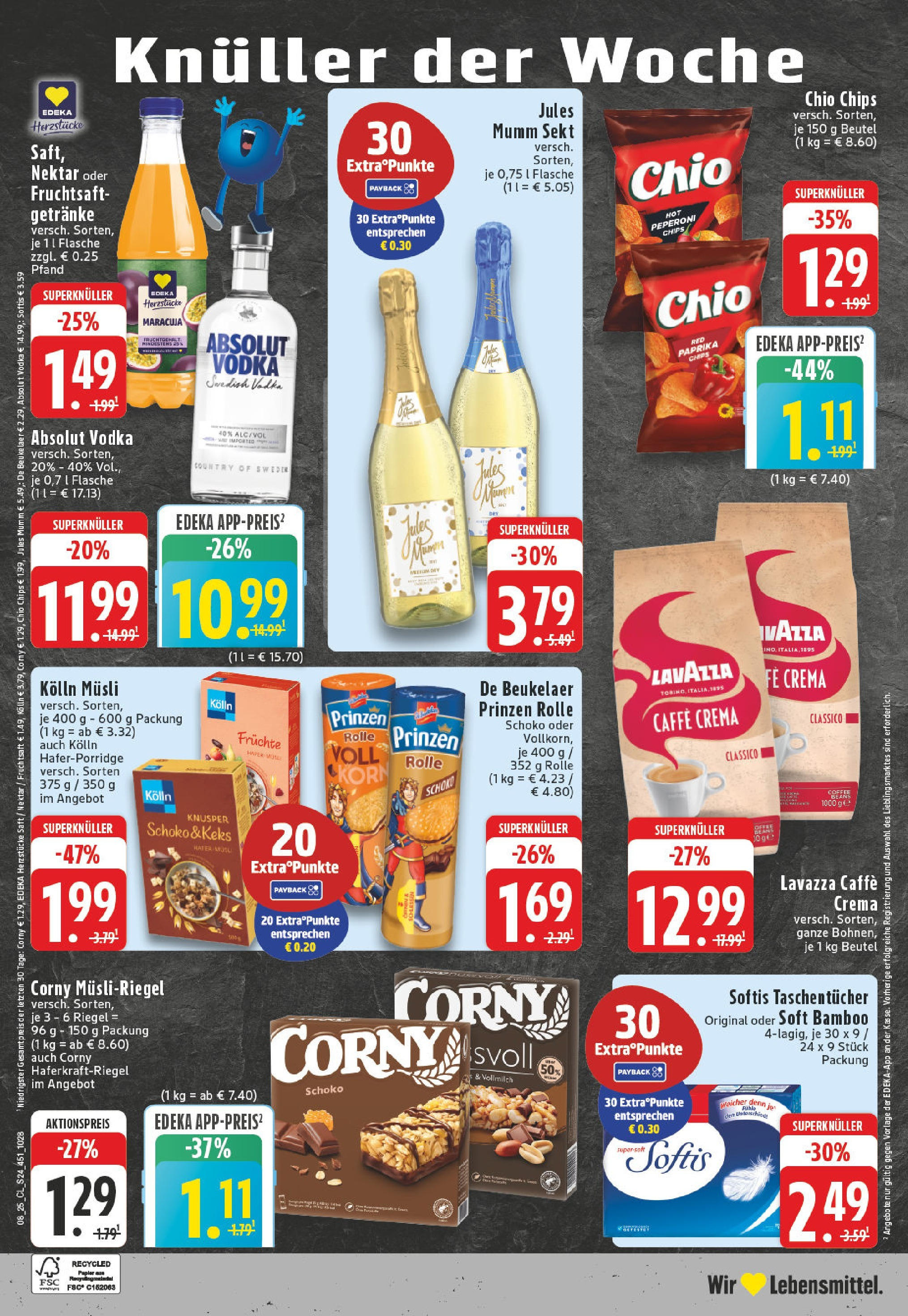 Edeka - EDEKA: Wochenangebote (ab 16.02.2025) » Angebote Online | Seite: 24 | Produkte: Musli, Mumm sekt, Sekt, Chips