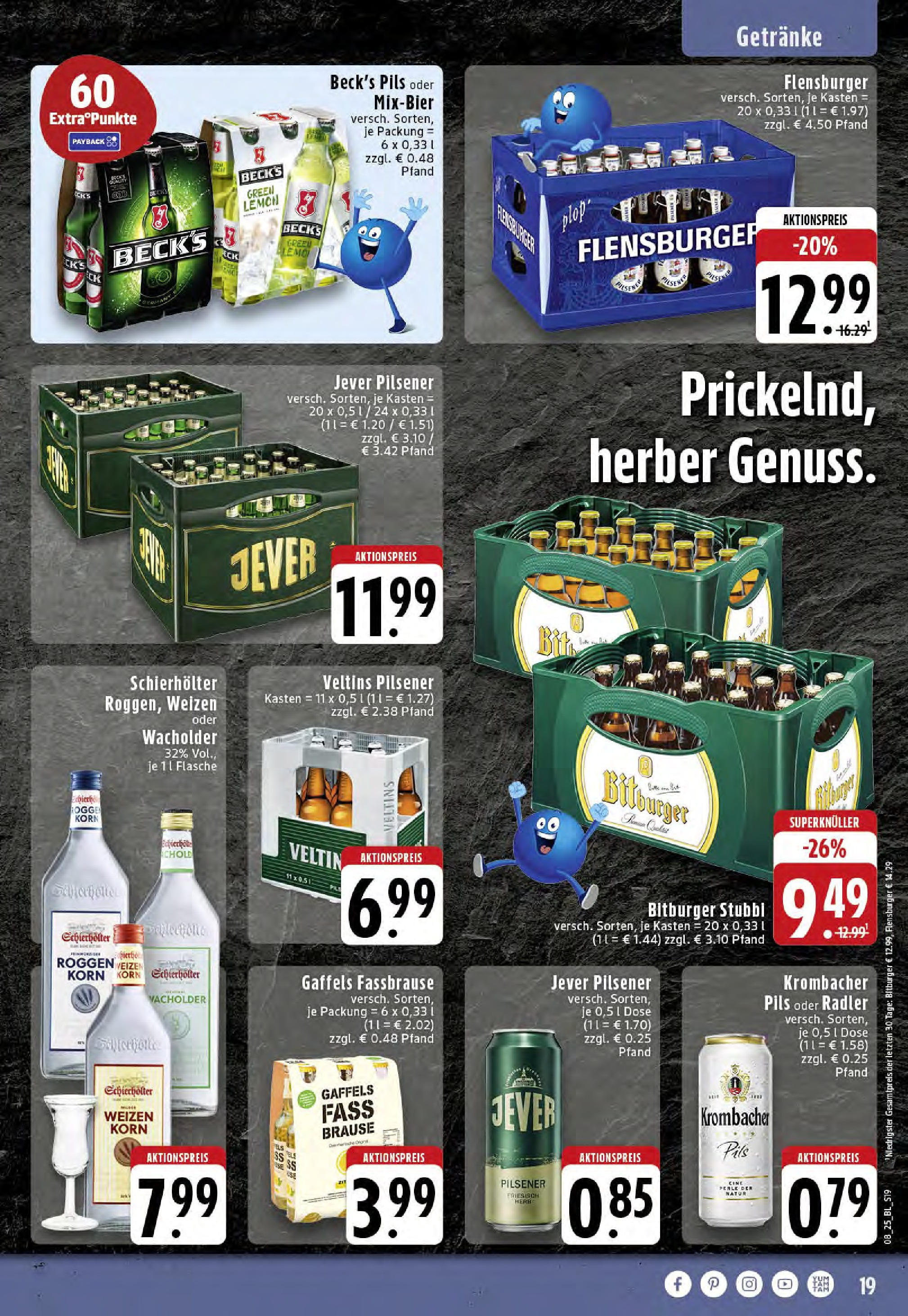 Edeka - EDEKA: Wochenangebote (ab 16.02.2025) » Angebote Online | Seite: 19 | Produkte: Flensburger, Radler, Fassbrause, Veltins