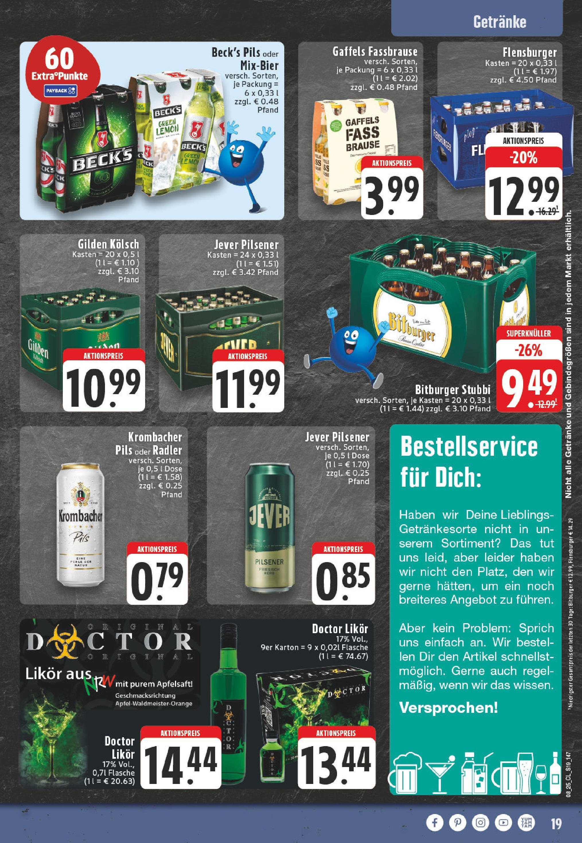 Edeka - EDEKA: Wochenangebote (ab 16.02.2025) » Angebote Online | Seite: 19 | Produkte: Likör, Pils, Jever, Krombacher