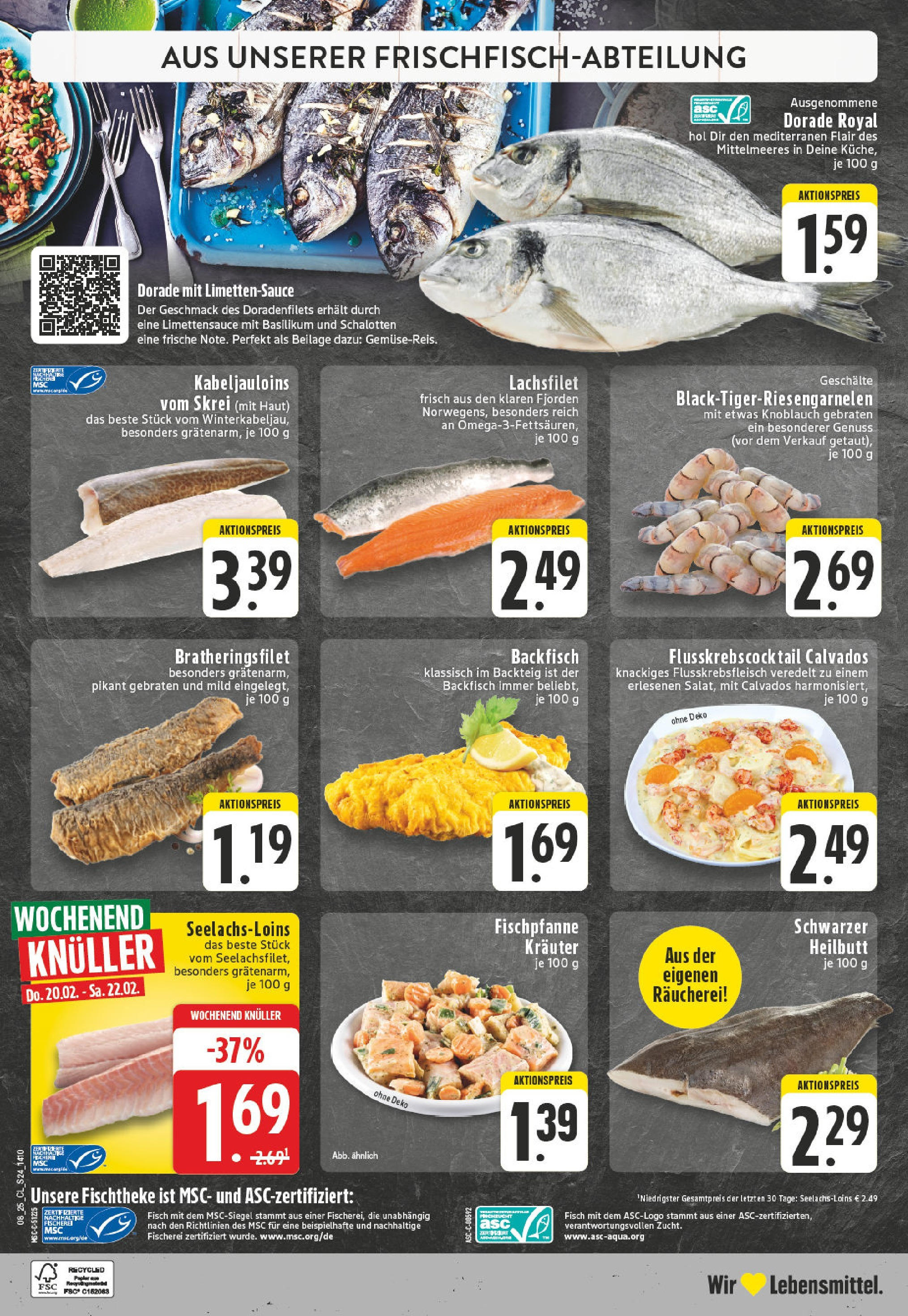 Edeka - EDEKA: Wochenangebote (ab 16.02.2025) » Angebote Online | Seite: 24 | Produkte: Dorade, Fisch, Knoblauch