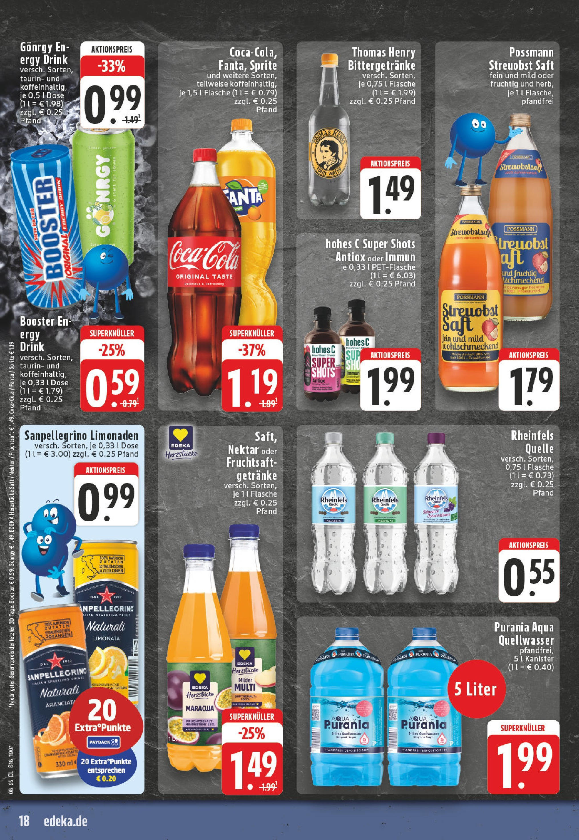 Edeka - EDEKA: Wochenangebote (ab 16.02.2025) » Angebote Online | Seite: 18 | Produkte: Fanta, Sprite, Hohes c, Saft