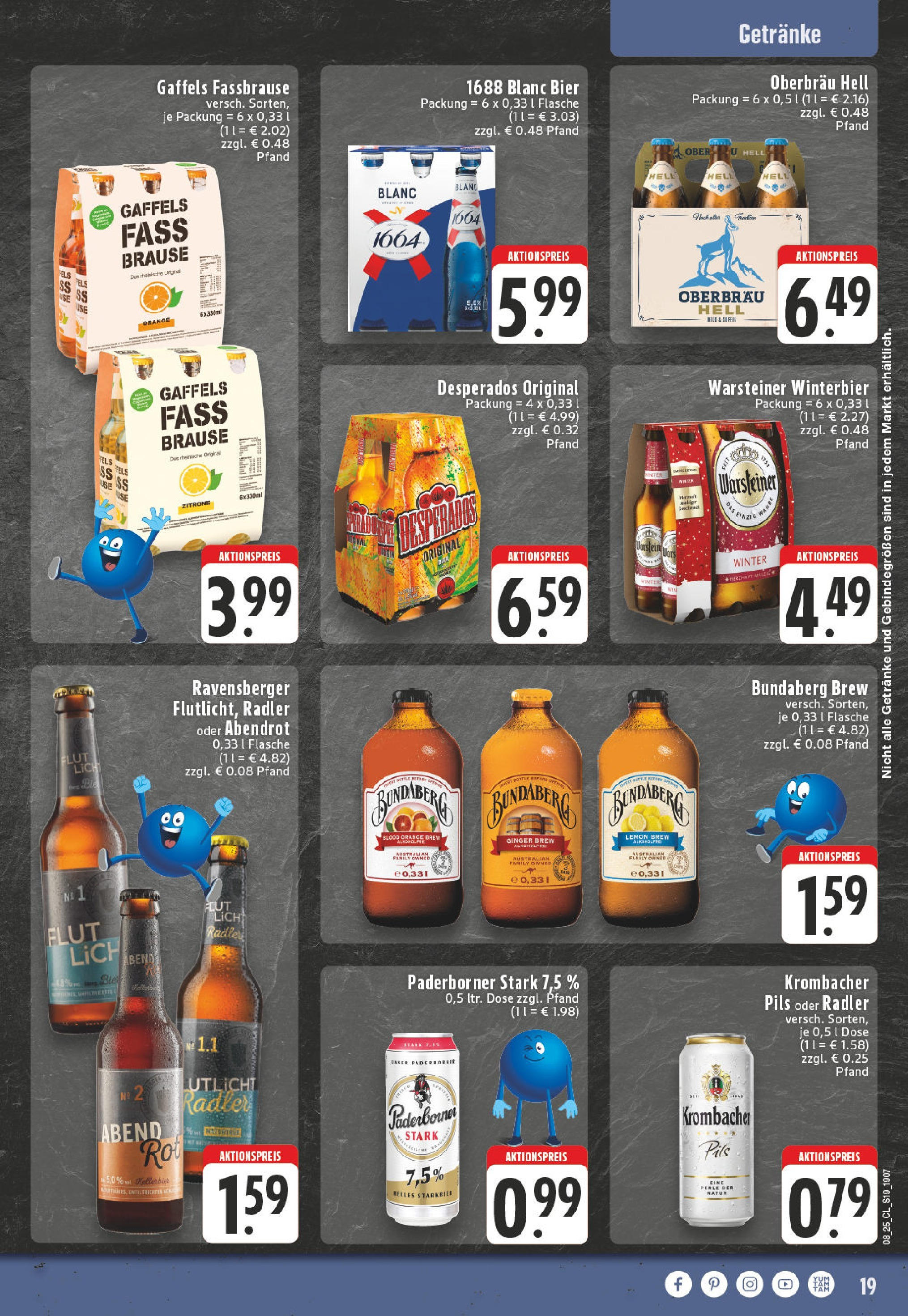 Edeka - EDEKA: Wochenangebote (ab 16.02.2025) » Angebote Online | Seite: 19 | Produkte: Pils, Radler, Zitrone, Fassbrause