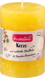 Profissimo Kerze rustik 100/68 gelb