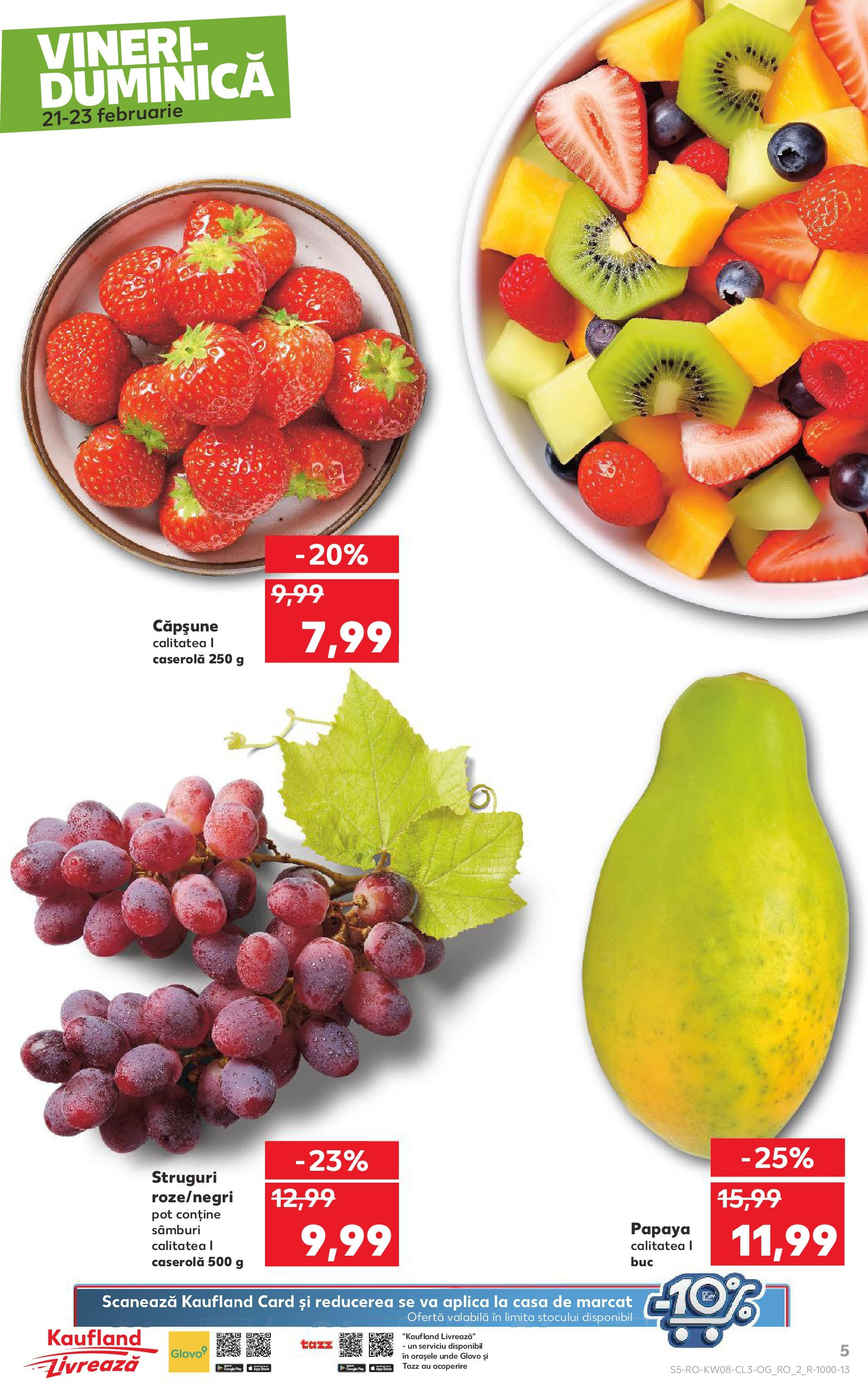 Catalog Kaufland - Bucureşti 21.02.2025 - Revista si Oferta | Pagină: 5 | Produse: Struguri, Boncuklu Oyuncakları