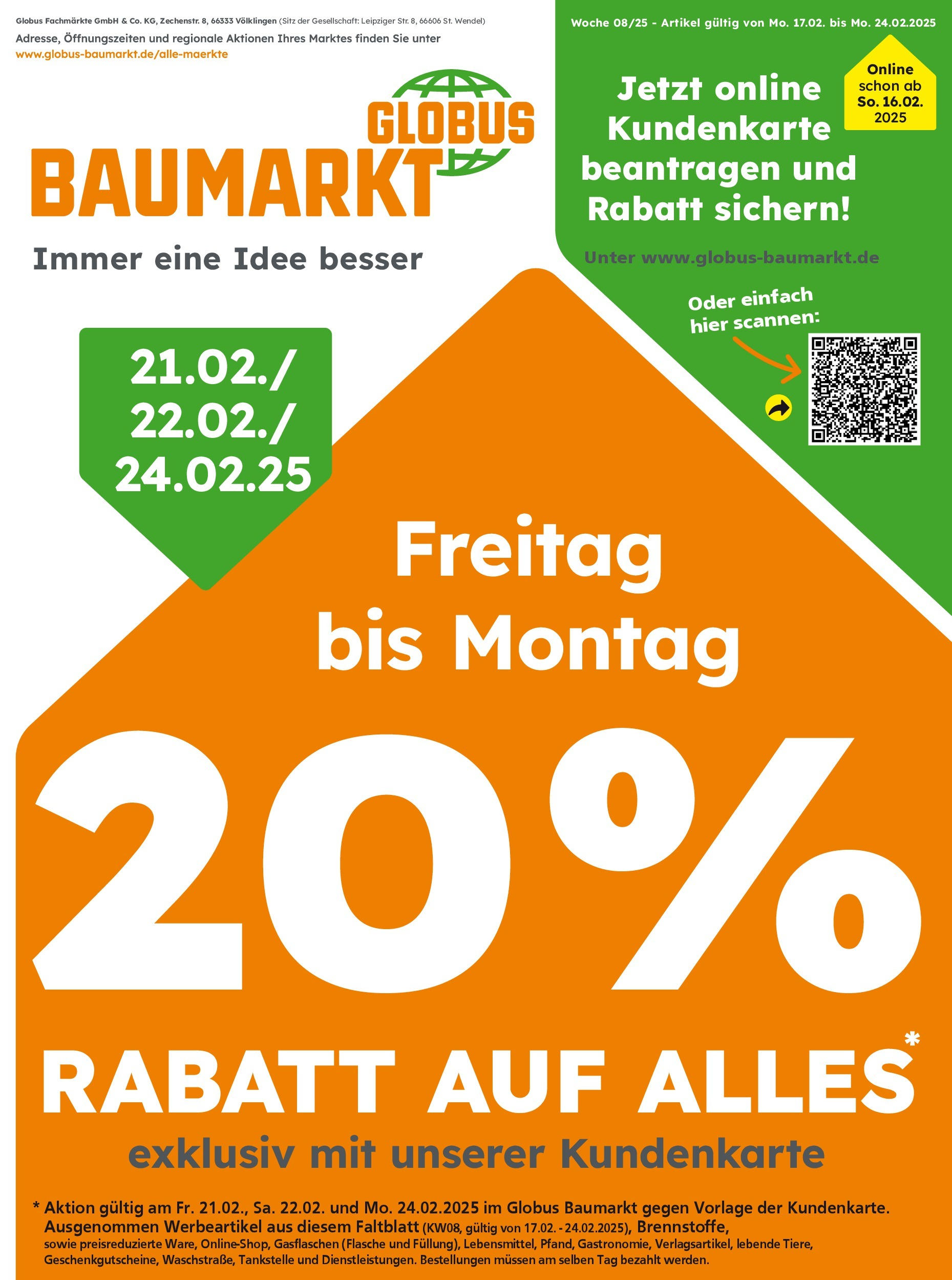 Globus Baumarkt - Globus Baumarkt: Wochenangebote (ab 16.02.2025) zum Blättern | Seite: 1