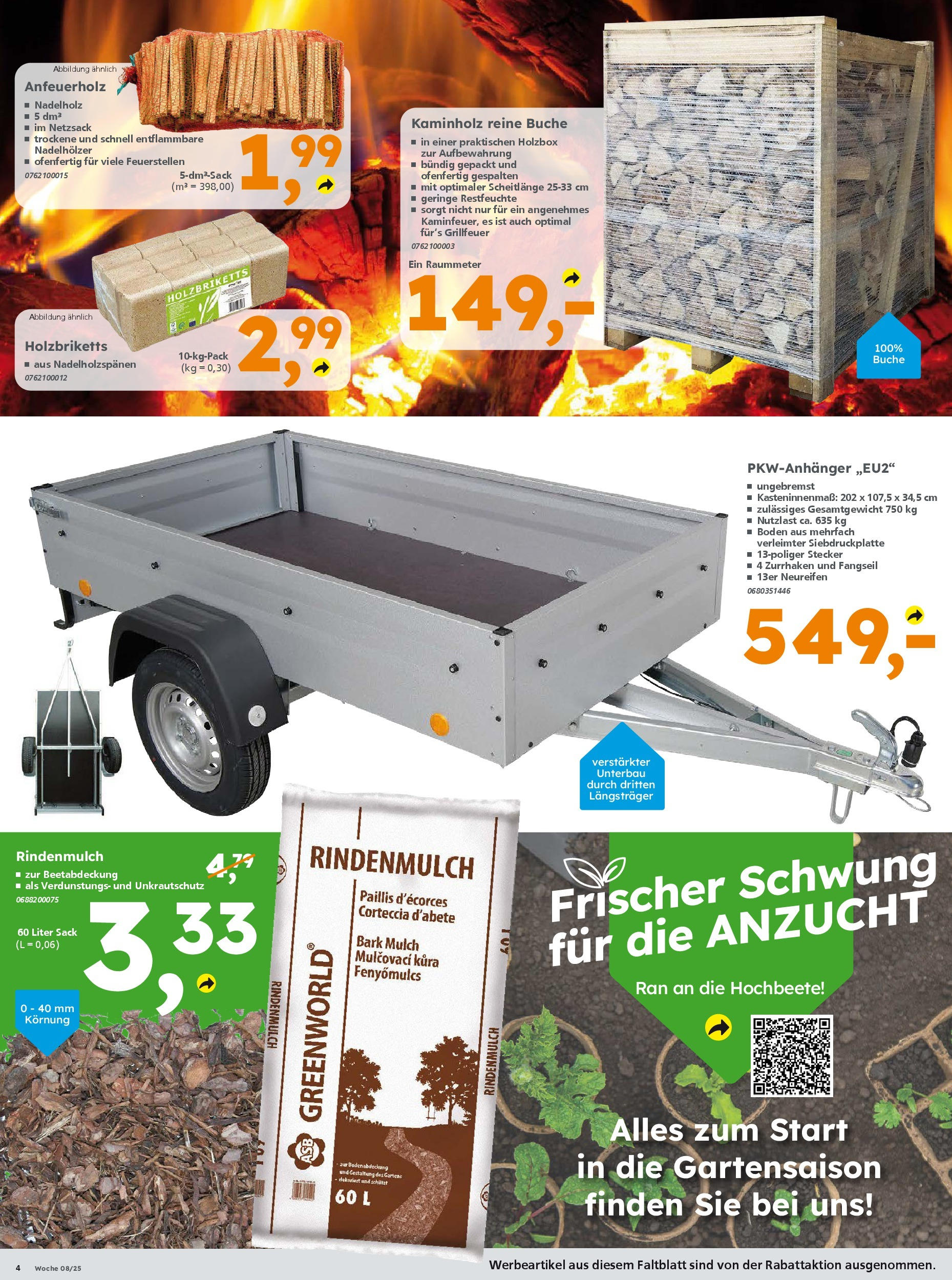 Globus Baumarkt - Globus Baumarkt: Wochenangebote (ab 16.02.2025) zum Blättern | Seite: 4 | Produkte: Rindenmulch