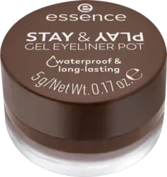essence Eyeliner Pot Stay & Play Gel 02 Brown