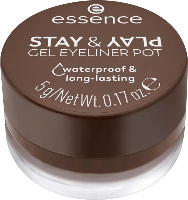 essence Eyeliner Pot Stay & Play Gel 02 Brown