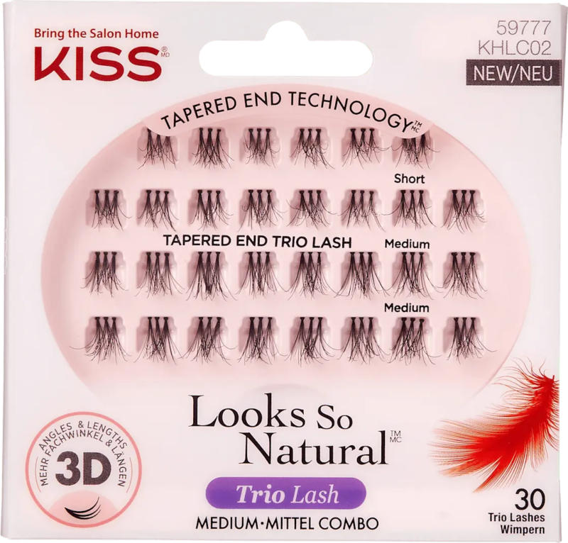 KISS Künstliche Wimpern Looks So Natural Trio Lash