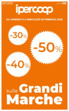 Ipercoop 30% 40% 50% sulle grandi marche - al 26.02.2025