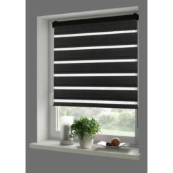 Doppelrollo mit Blende Black