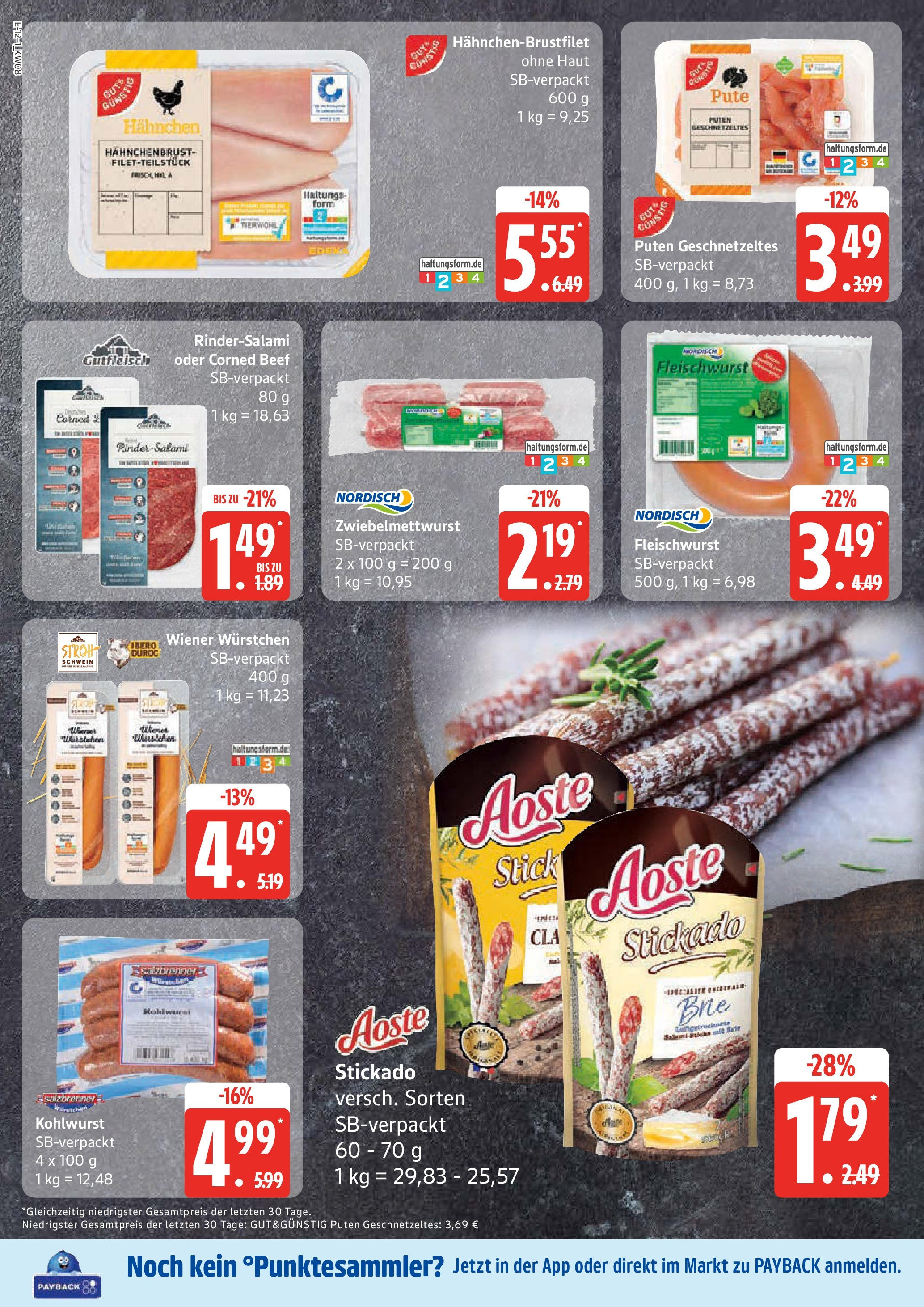 Edeka - EDEKA: Wochenangebote (ab 16.02.2025) » Angebote Online | Seite: 12 | Produkte: Pute, Wiener wurstchen, Salami, Hahnchenbrust