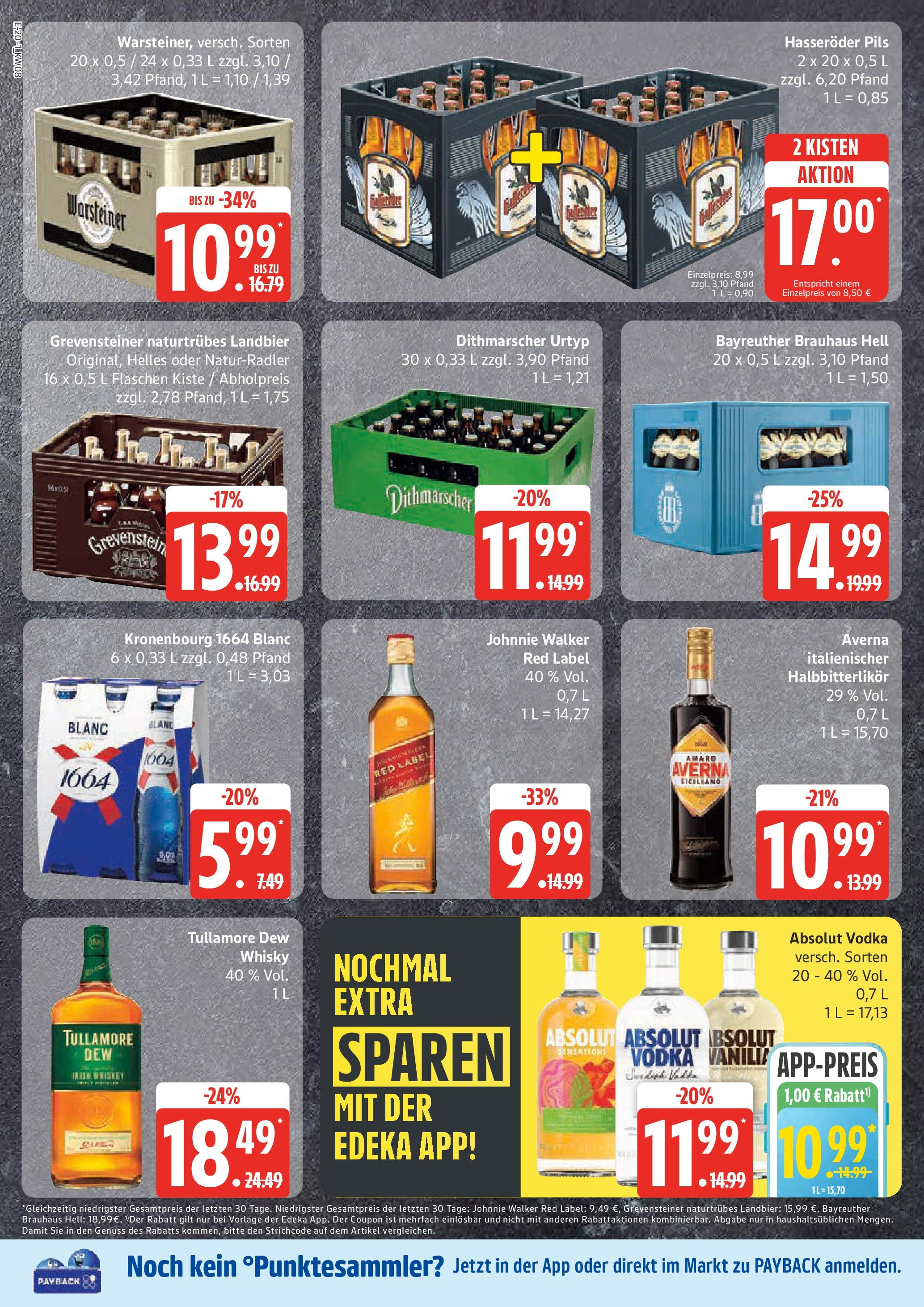 Edeka - EDEKA: Wochenangebote (ab 16.02.2025) » Angebote Online | Seite: 20 | Produkte: Whisky, Warsteiner, Vodka, Johnnie walker