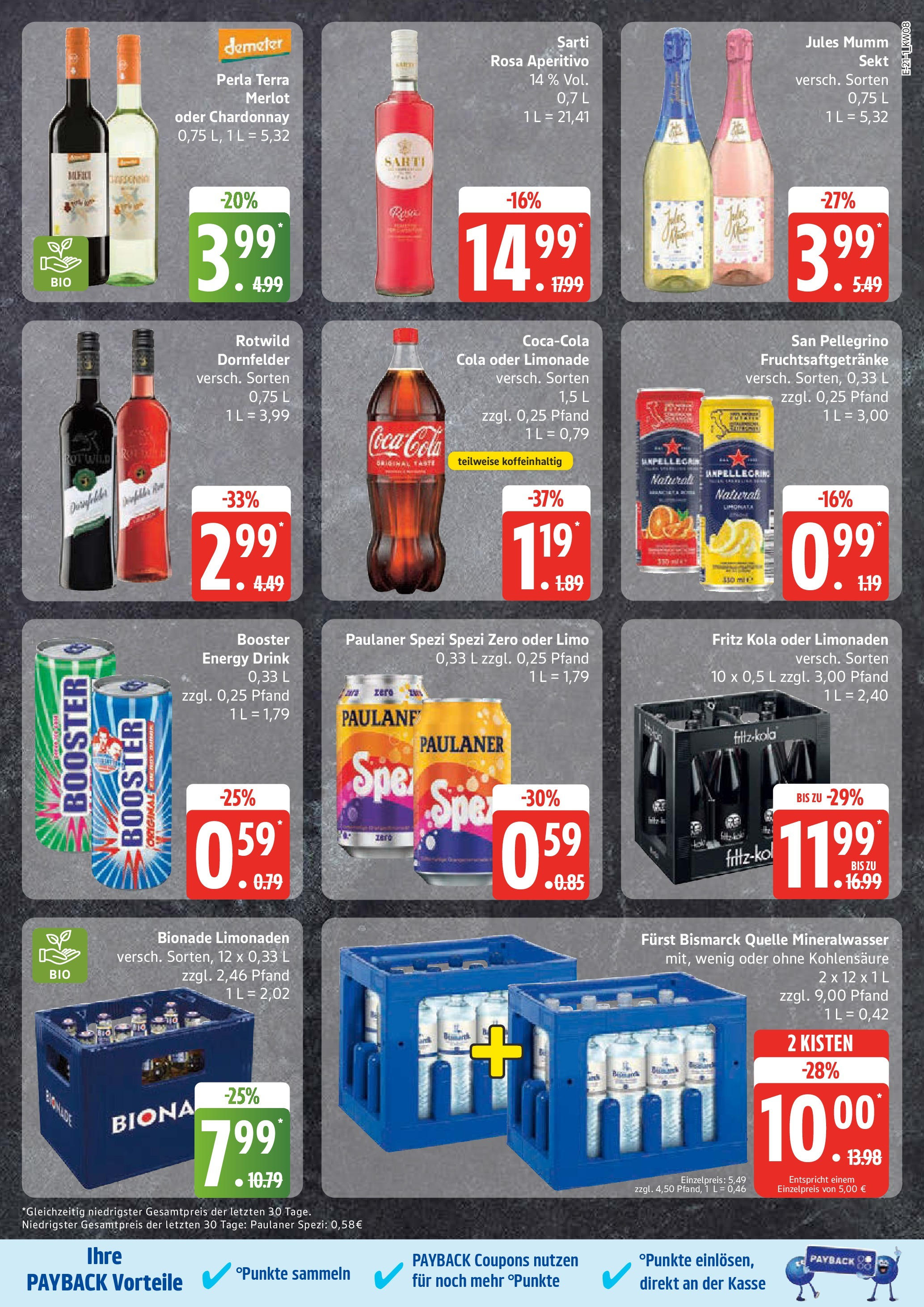 Edeka - EDEKA: Wochenangebote (ab 16.02.2025) » Angebote Online | Seite: 21 | Produkte: Merlot, Limonade, Mineralwasser, Paulaner