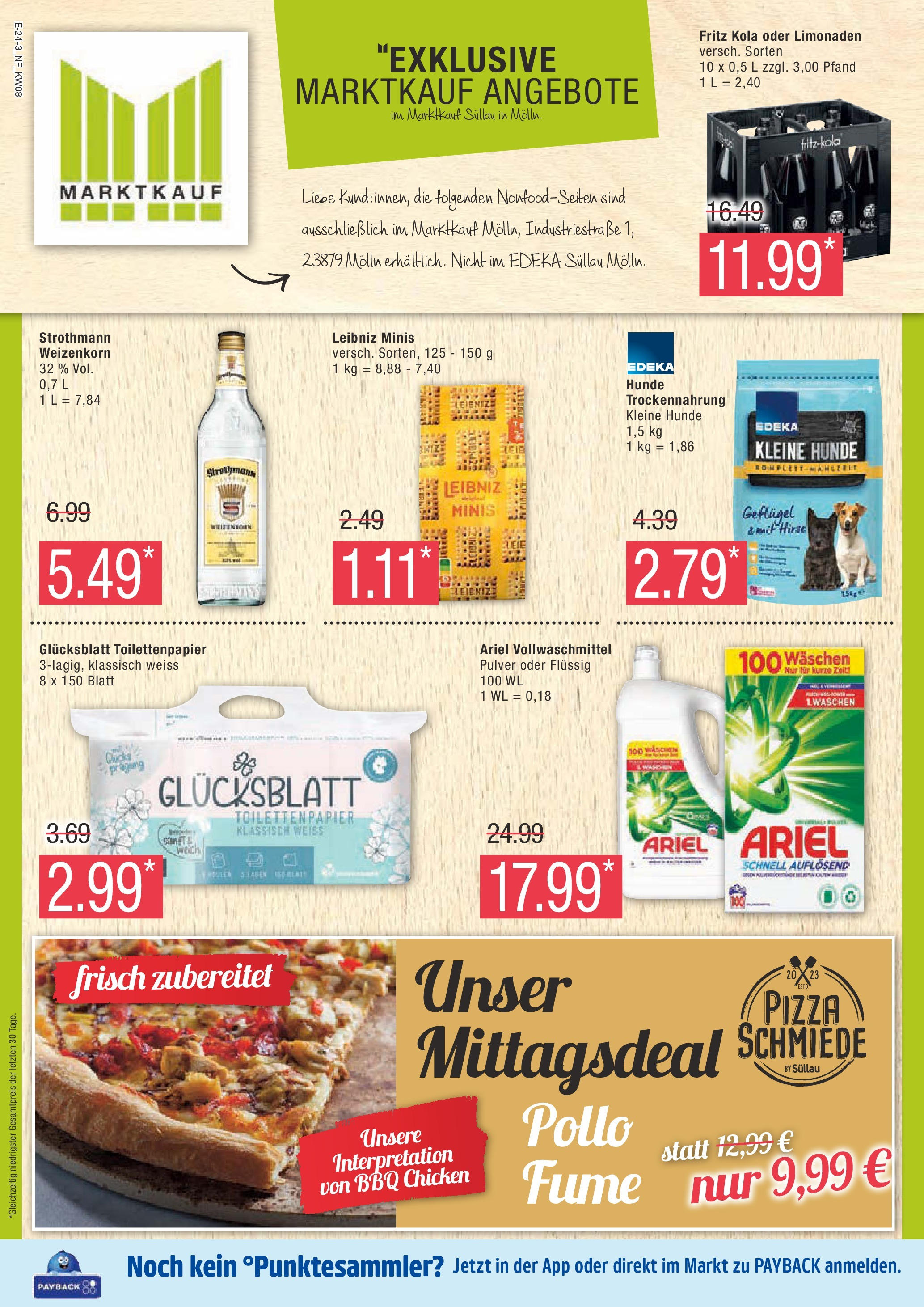 Edeka - EDEKA: Wochenangebote (ab 16.02.2025) » Angebote Online | Seite: 24 | Produkte: Ariel, Fritz kola, Pizza, Toilettenpapier