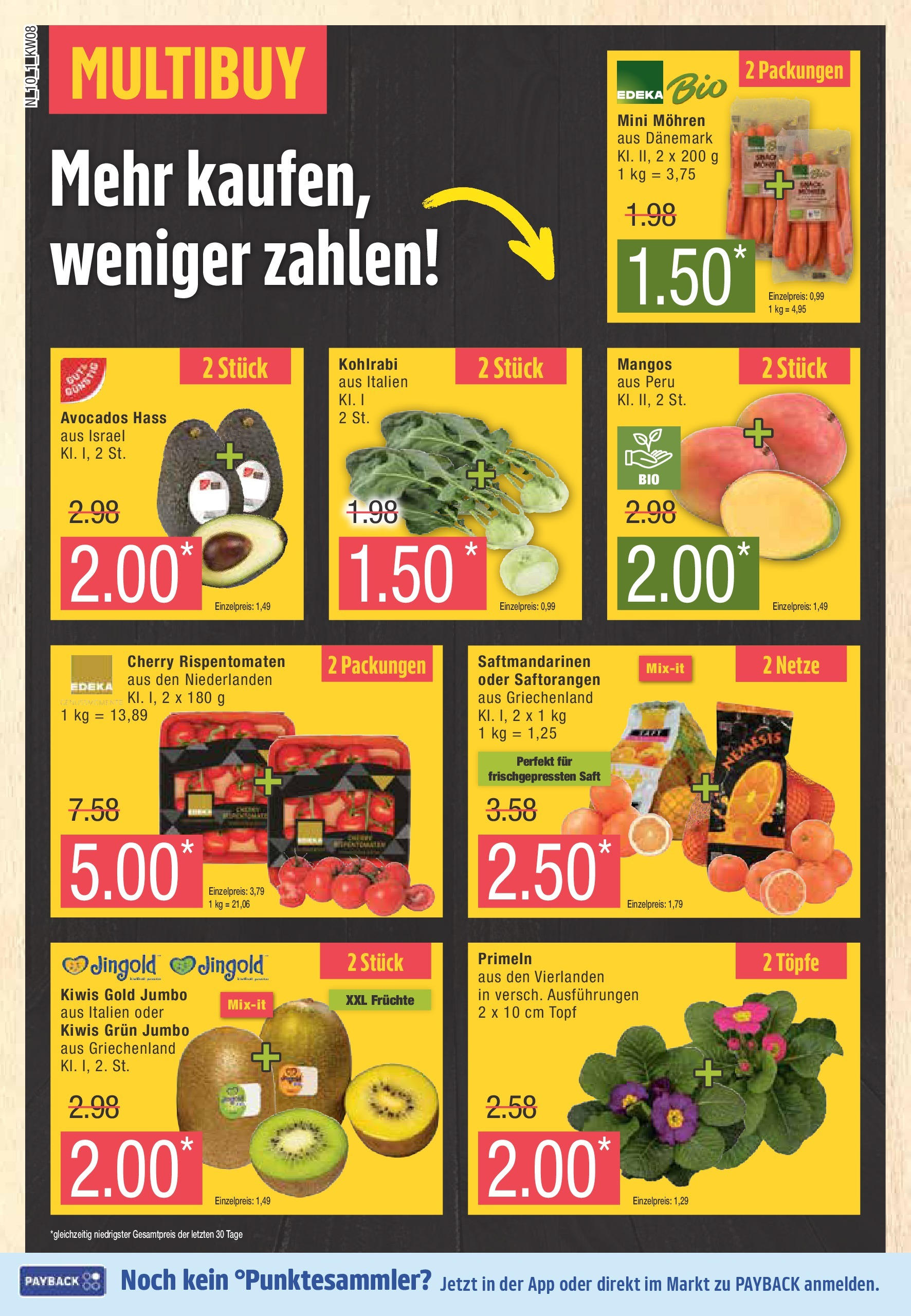 Edeka - EDEKA: Wochenangebote (ab 16.02.2025) » Angebote Online | Seite: 10 | Produkte: Kohlrabi, Mohren, Saft