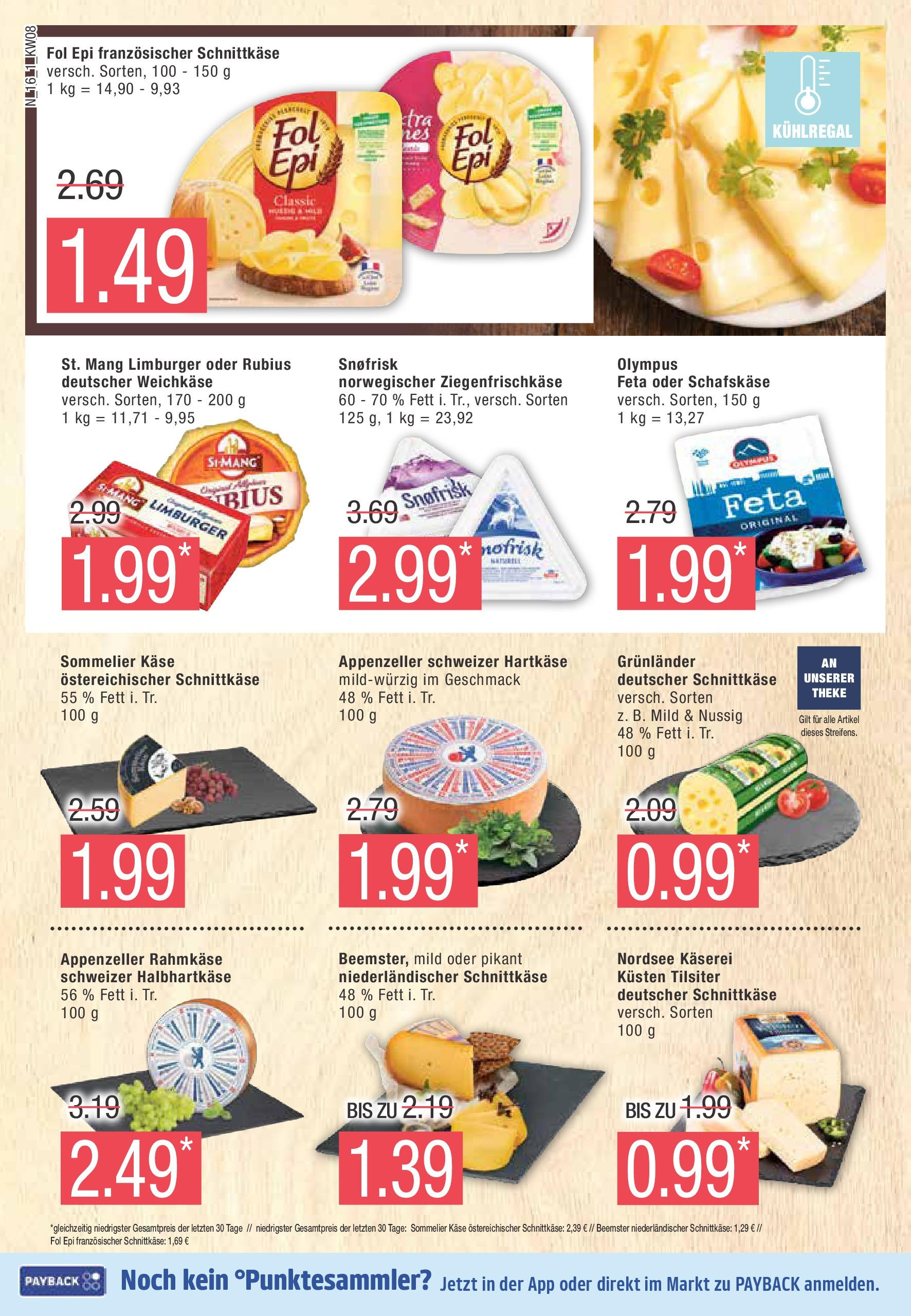 Edeka - EDEKA: Wochenangebote (ab 16.02.2025) » Angebote Online | Seite: 16 | Produkte: Käse, Theke, Grunlander, Schafskase