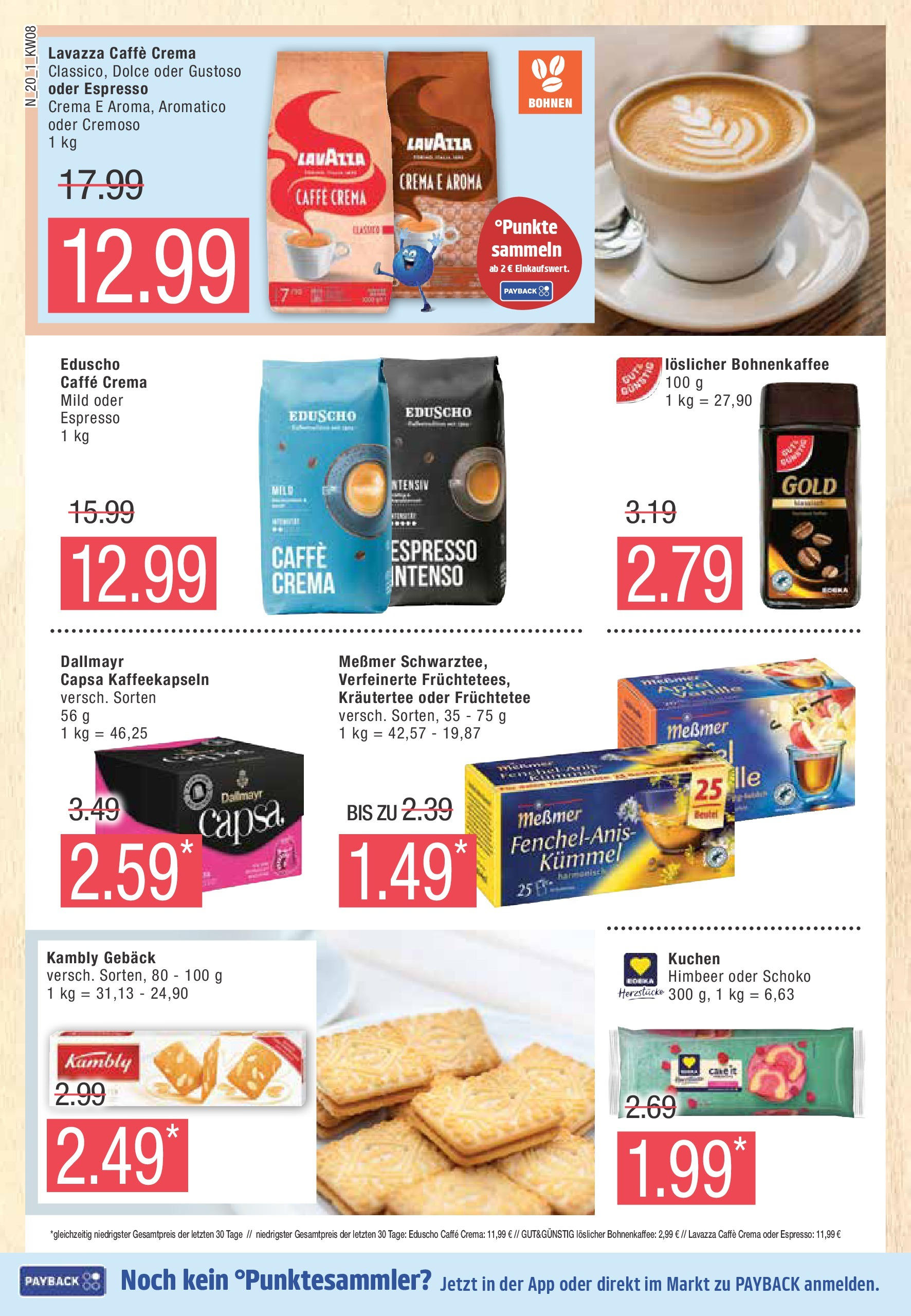 Edeka - EDEKA: Wochenangebote (ab 16.02.2025) » Angebote Online | Seite: 20 | Produkte: Lavazza, Messmer, Dallmayr, Eduscho