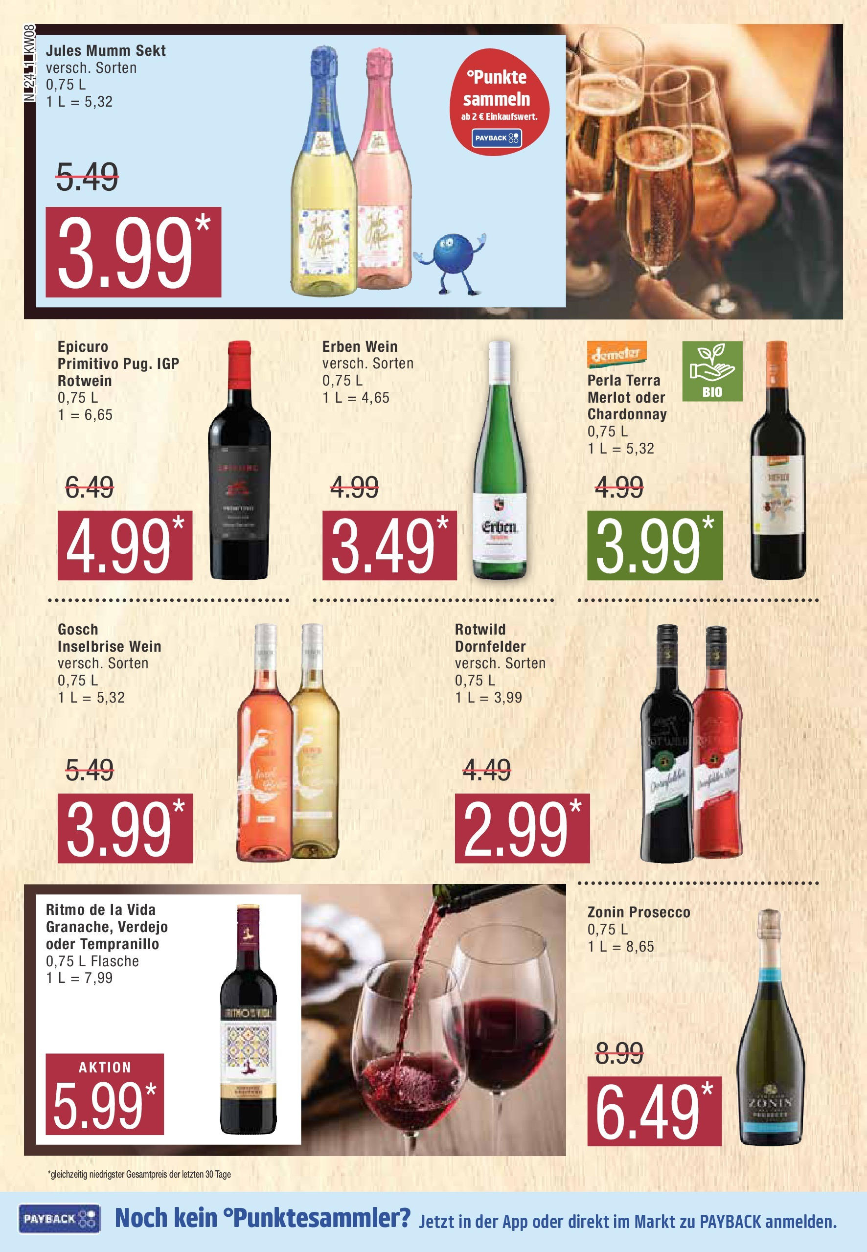 Edeka - EDEKA: Wochenangebote (ab 16.02.2025) » Angebote Online | Seite: 24 | Produkte: Rotwein, Sekt, Merlot, Prosecco