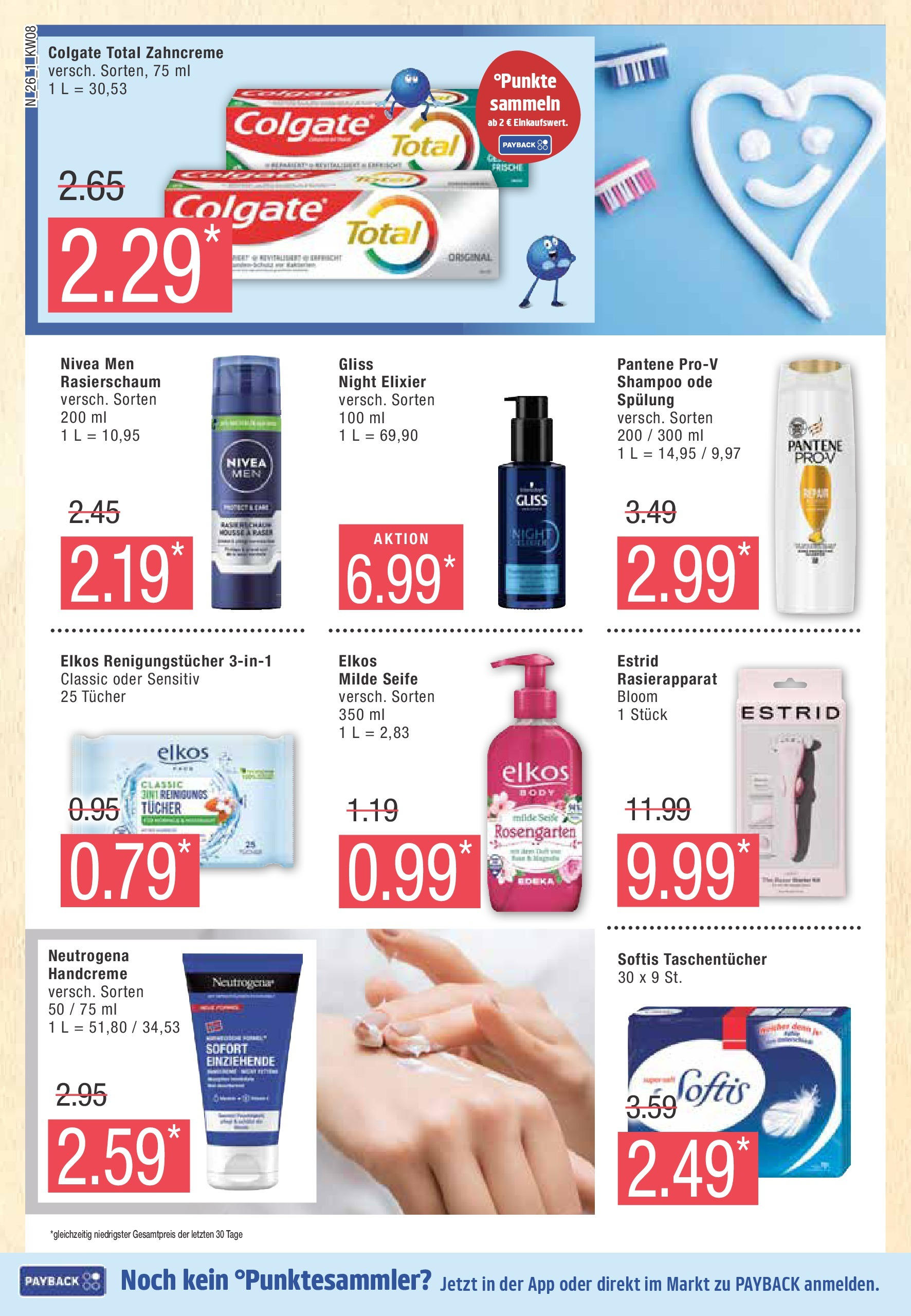 Edeka - EDEKA: Wochenangebote (ab 16.02.2025) » Angebote Online | Seite: 26 | Produkte: Spülung, Rasierschaum, Handcreme, Seife