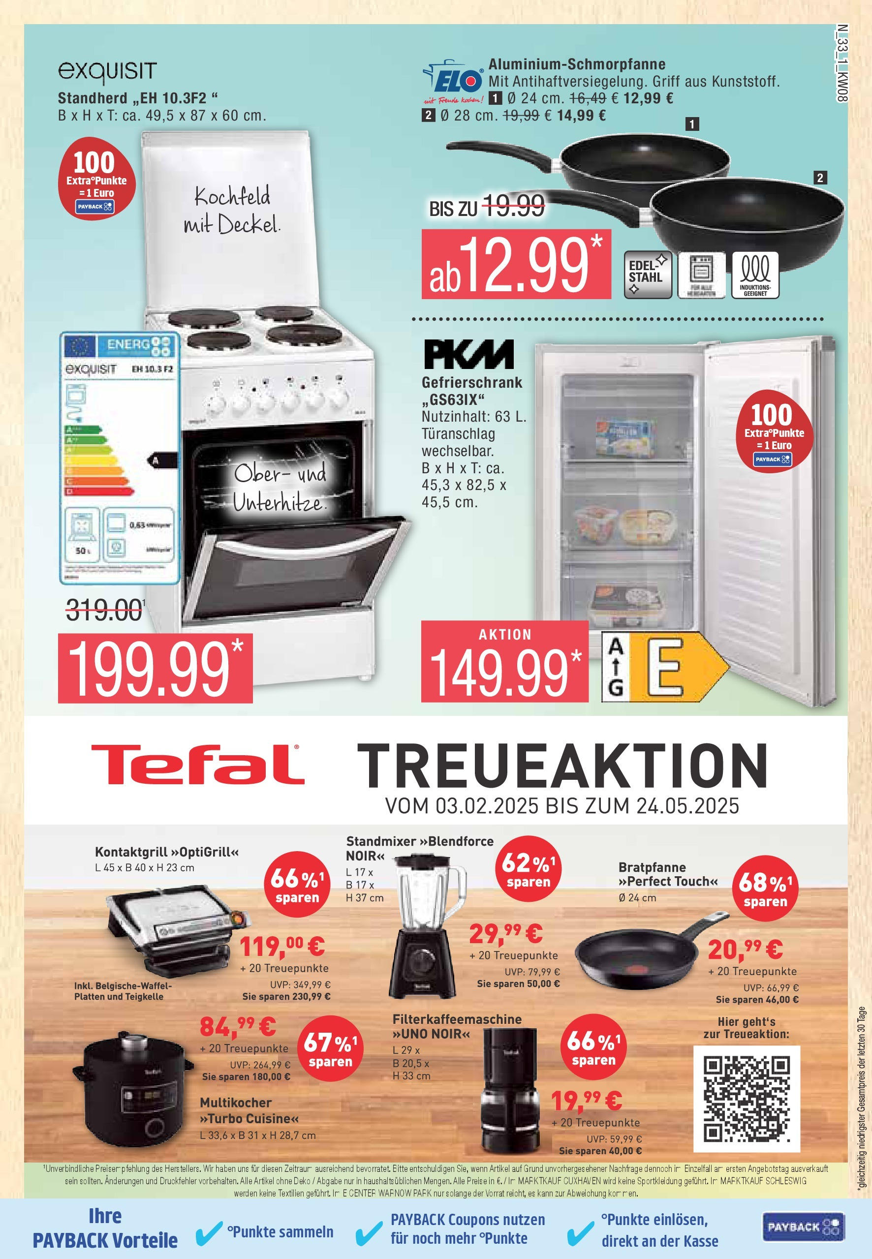 Edeka - EDEKA: Wochenangebote (ab 16.02.2025) » Angebote Online | Seite: 33 | Produkte: Gefrierschrank, Kochfeld, Filterkaffeemaschine, Multikocher