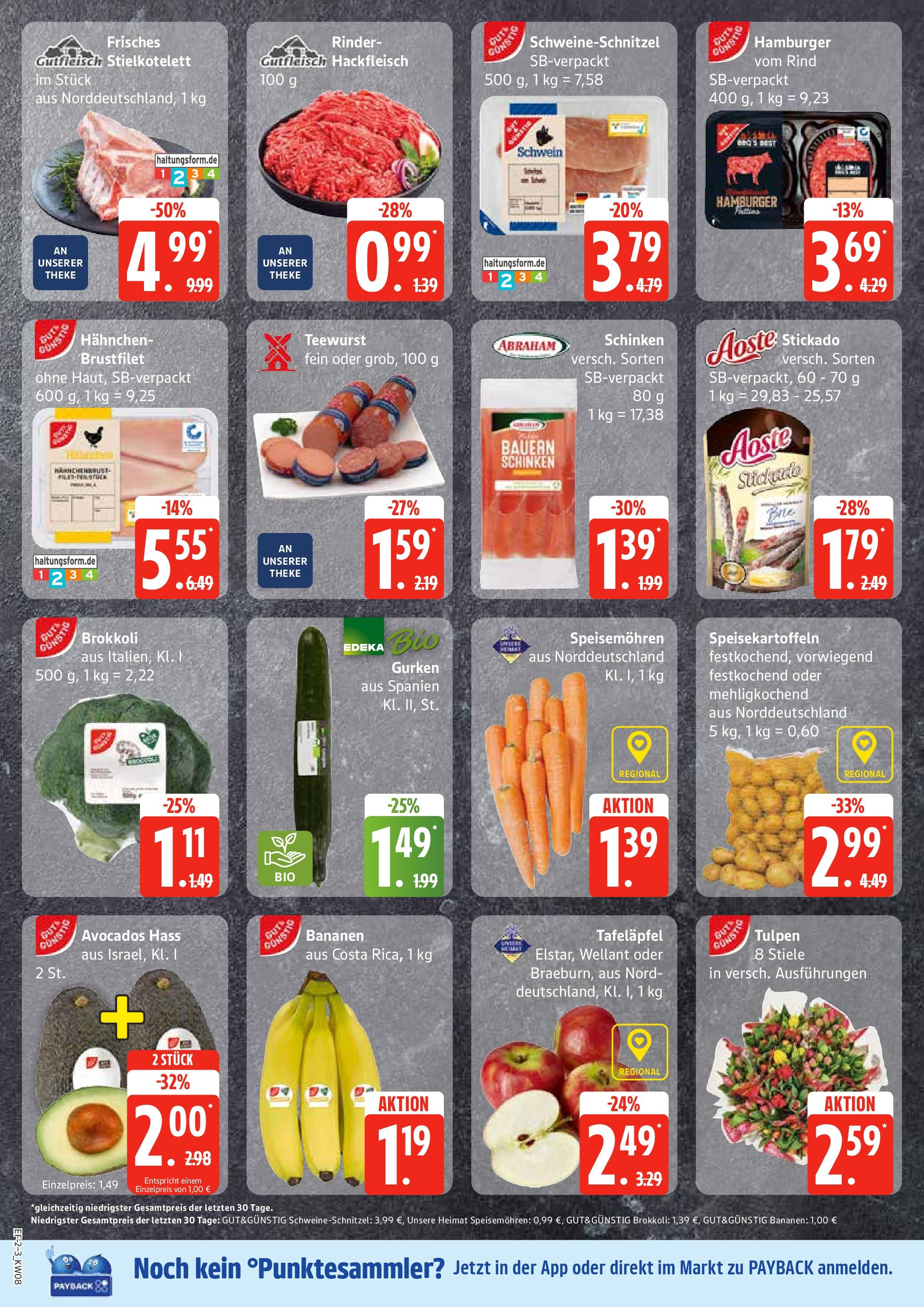 Edeka - EDEKA: Wochenangebote (ab 16.02.2025) » Angebote Online | Seite: 2 | Produkte: Bananen, Brokkoli, Schinken, Gurken