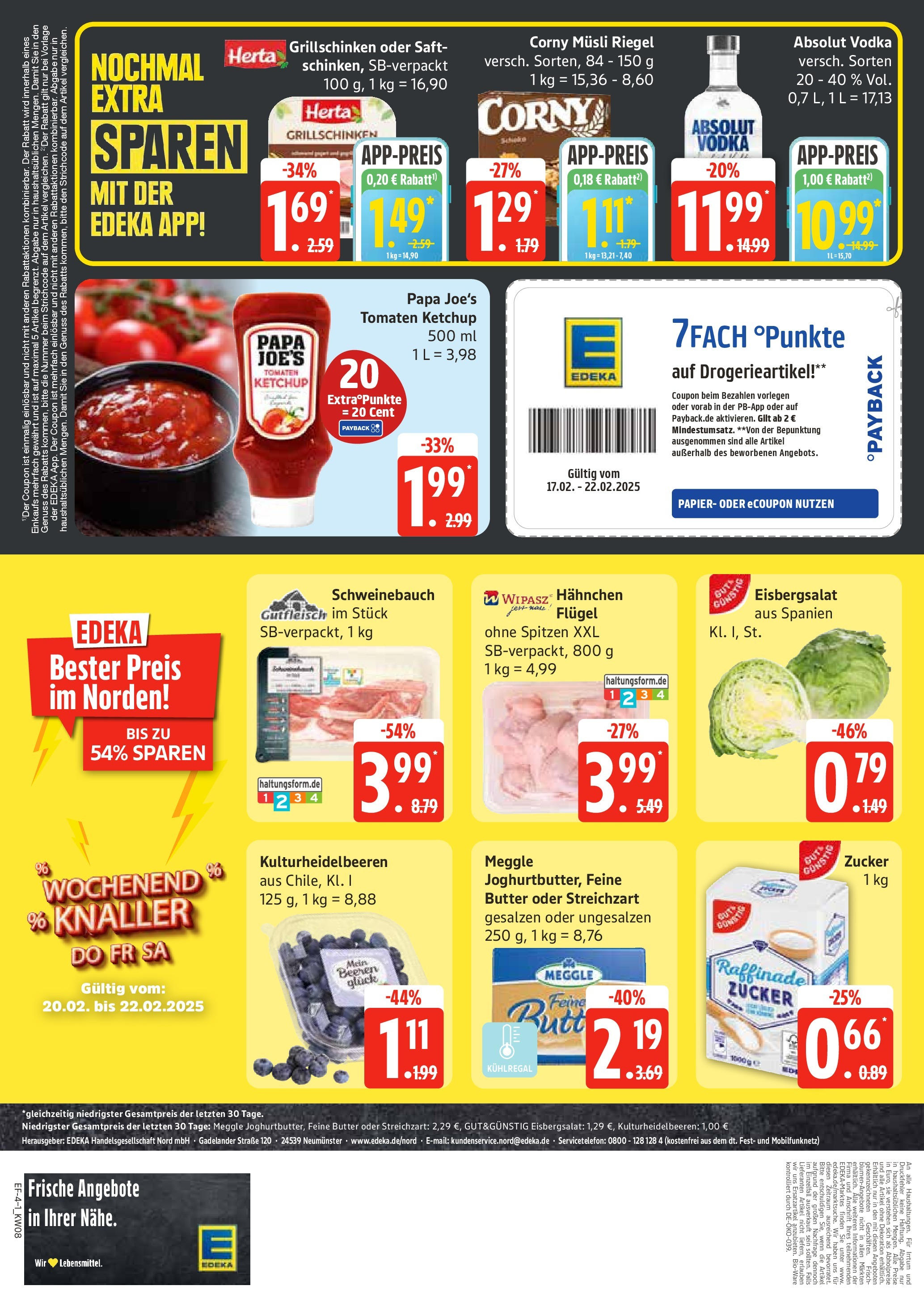 Edeka - EDEKA: Wochenangebote (ab 16.02.2025) » Angebote Online | Seite: 4 | Produkte: Musli, Butter, Saft, Ketchup