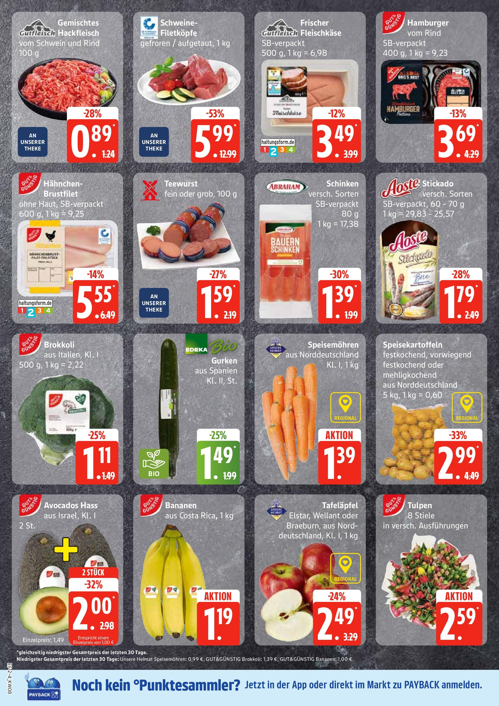 Edeka - EDEKA: Wochenangebote (ab 16.02.2025) » Angebote Online | Seite: 2 | Produkte: Brokkoli, Schinken, Gurken, Hackfleisch