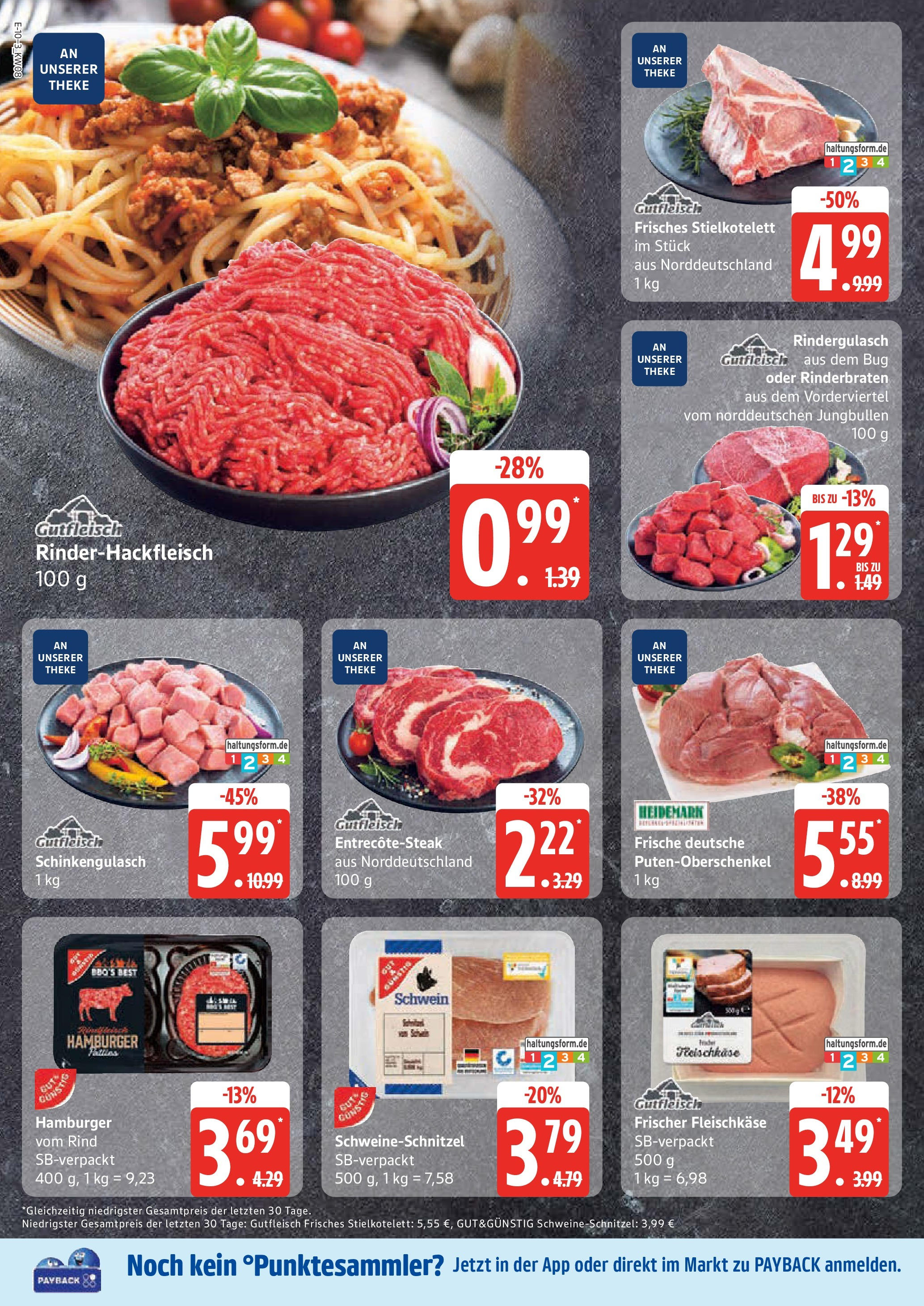 Edeka - EDEKA: Wochenangebote (ab 16.02.2025) » Angebote Online | Seite: 10 | Produkte: Rinderbraten, Rindergulasch, Theke