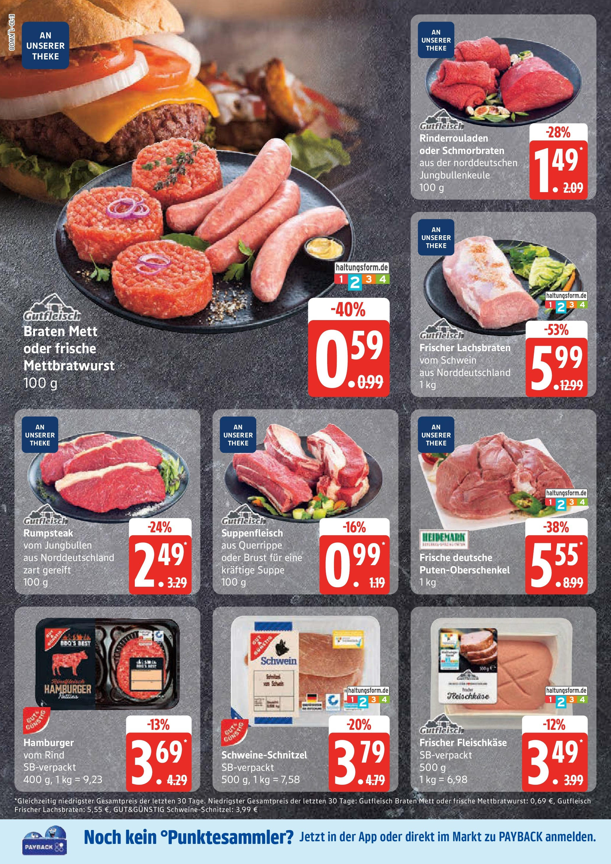 Edeka - EDEKA: Wochenangebote (ab 16.02.2025) » Angebote Online | Seite: 10 | Produkte: Rinderrouladen, Rumpsteak, Theke, Suppenfleisch