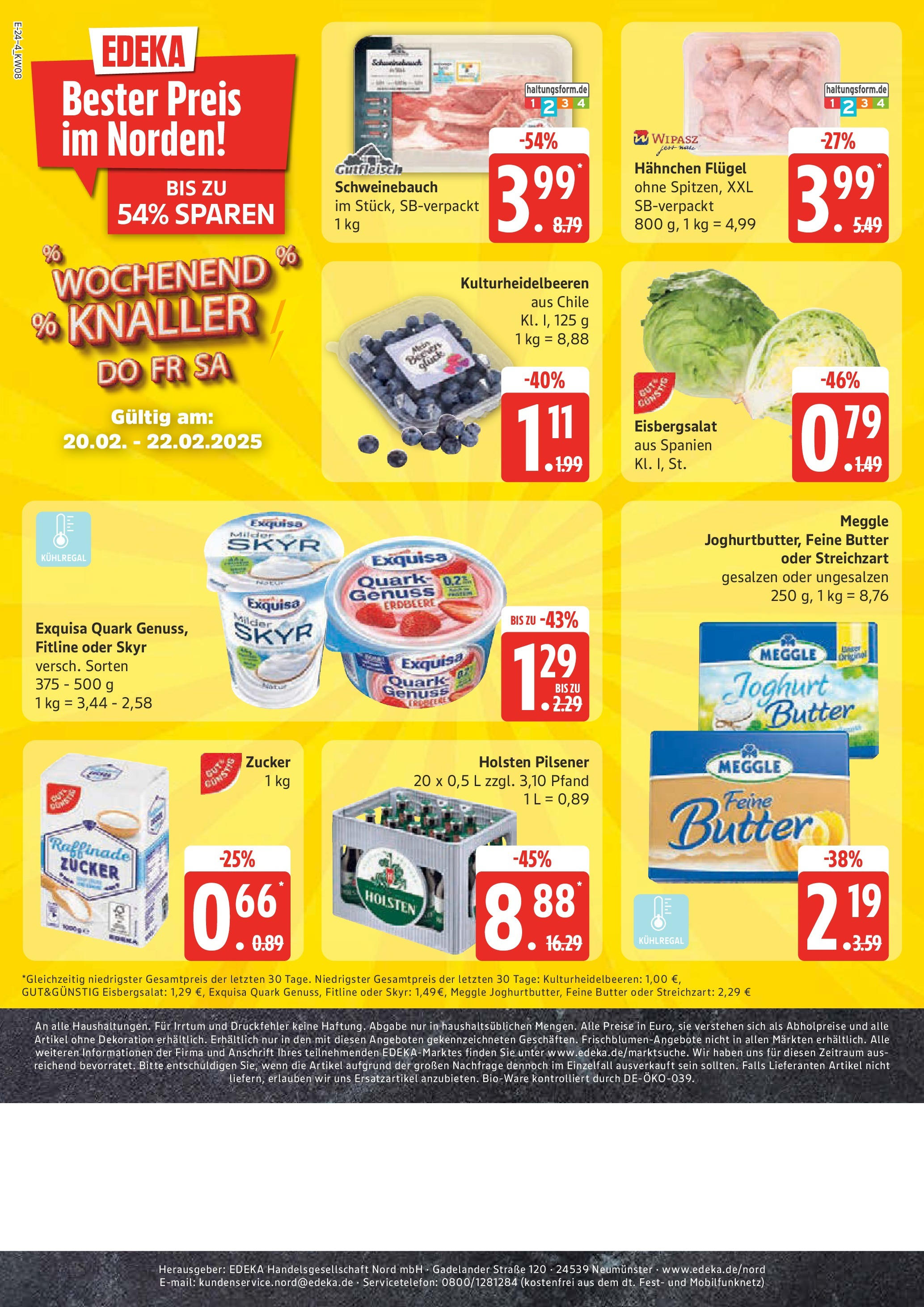 Edeka - EDEKA: Wochenangebote (ab 16.02.2025) » Angebote Online | Seite: 24 | Produkte: Hahnchen, Joghurt, Skyr, Exquisa