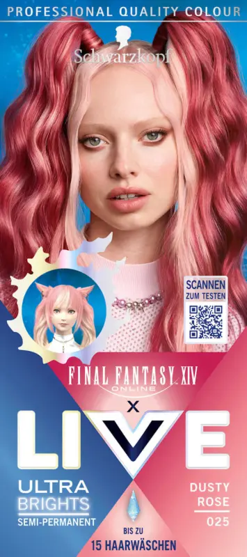 Schwarzkopf LIVE Ultra Brights Semi-permanente T&ouml;nung - Nr. 025 Dusty Rose