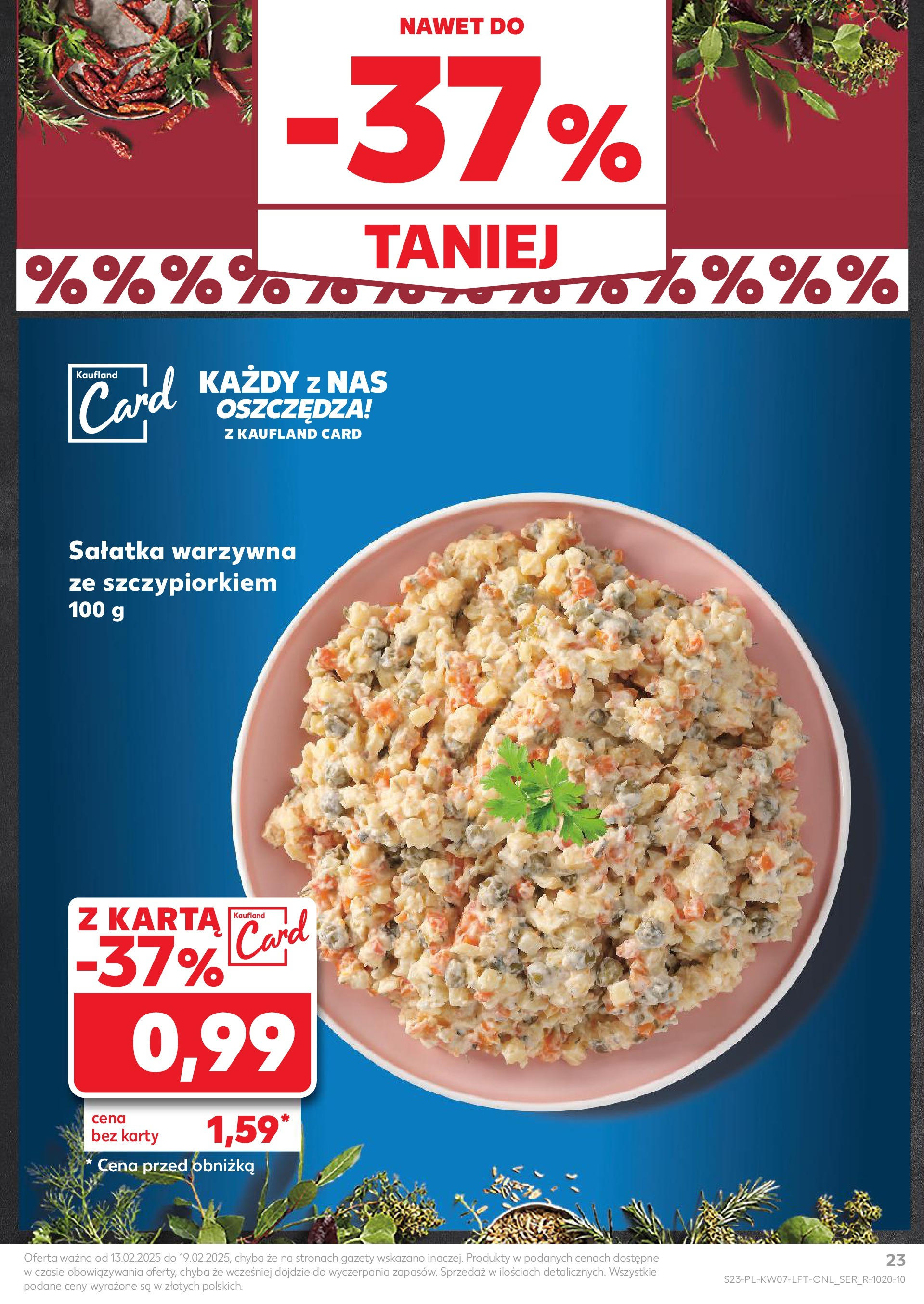 Kaufland gazetka od 13.02.2025 - od jutra PDF | Strona: 23 | Produkty: Pesto, Sery, Ser, Cheddar