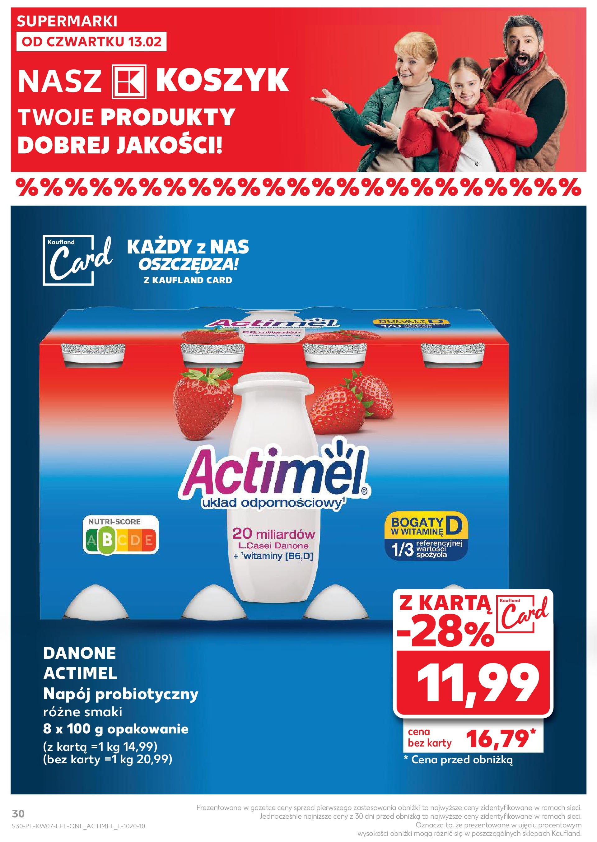 Kaufland gazetka od 13.02.2025 - od jutra PDF | Strona: 30 | Produkty: Miód, Galaretki, Śledź, Mleko