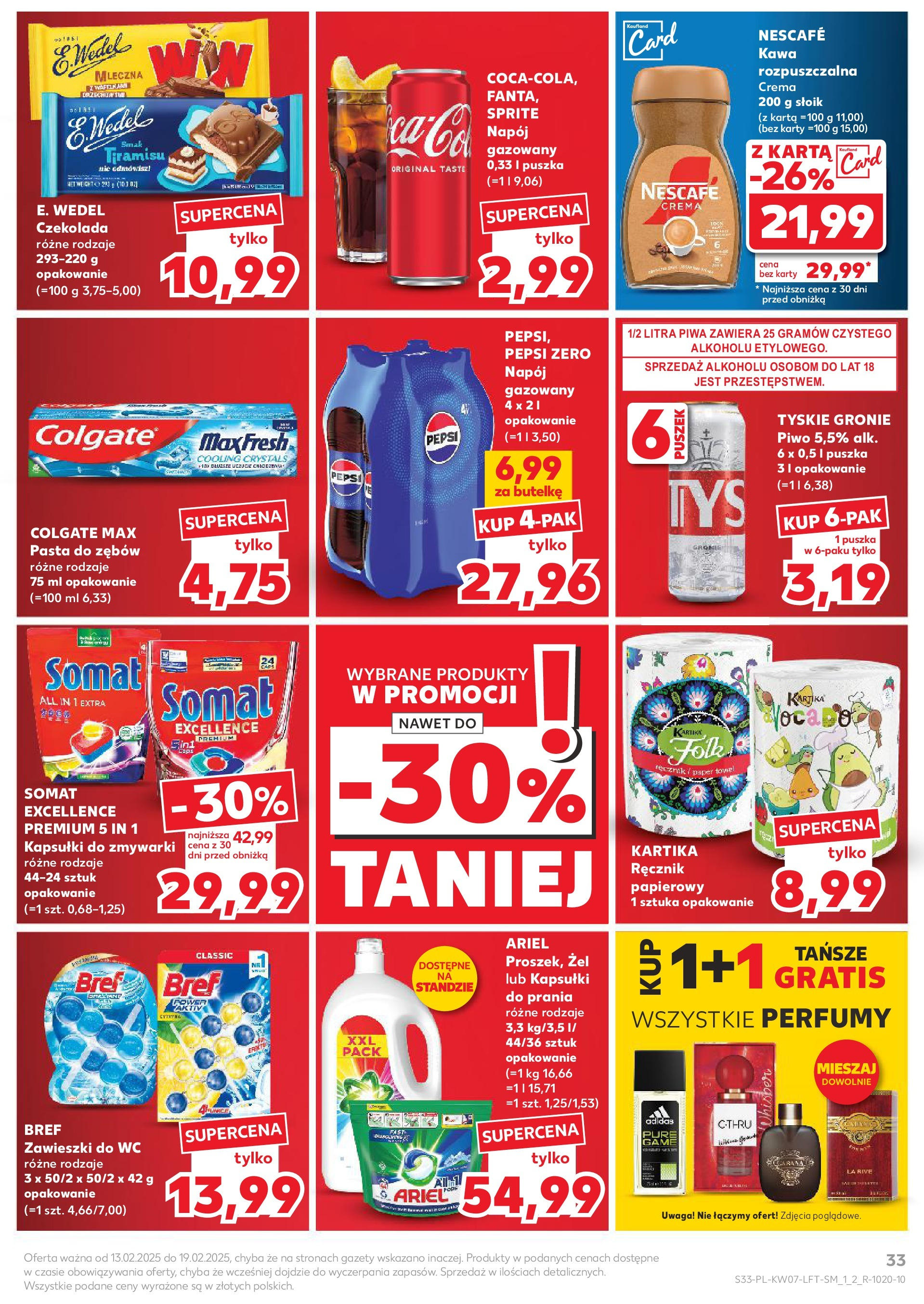 Kaufland gazetka od 13.02.2025 - od jutra PDF | Strona: 33 | Produkty: Karta