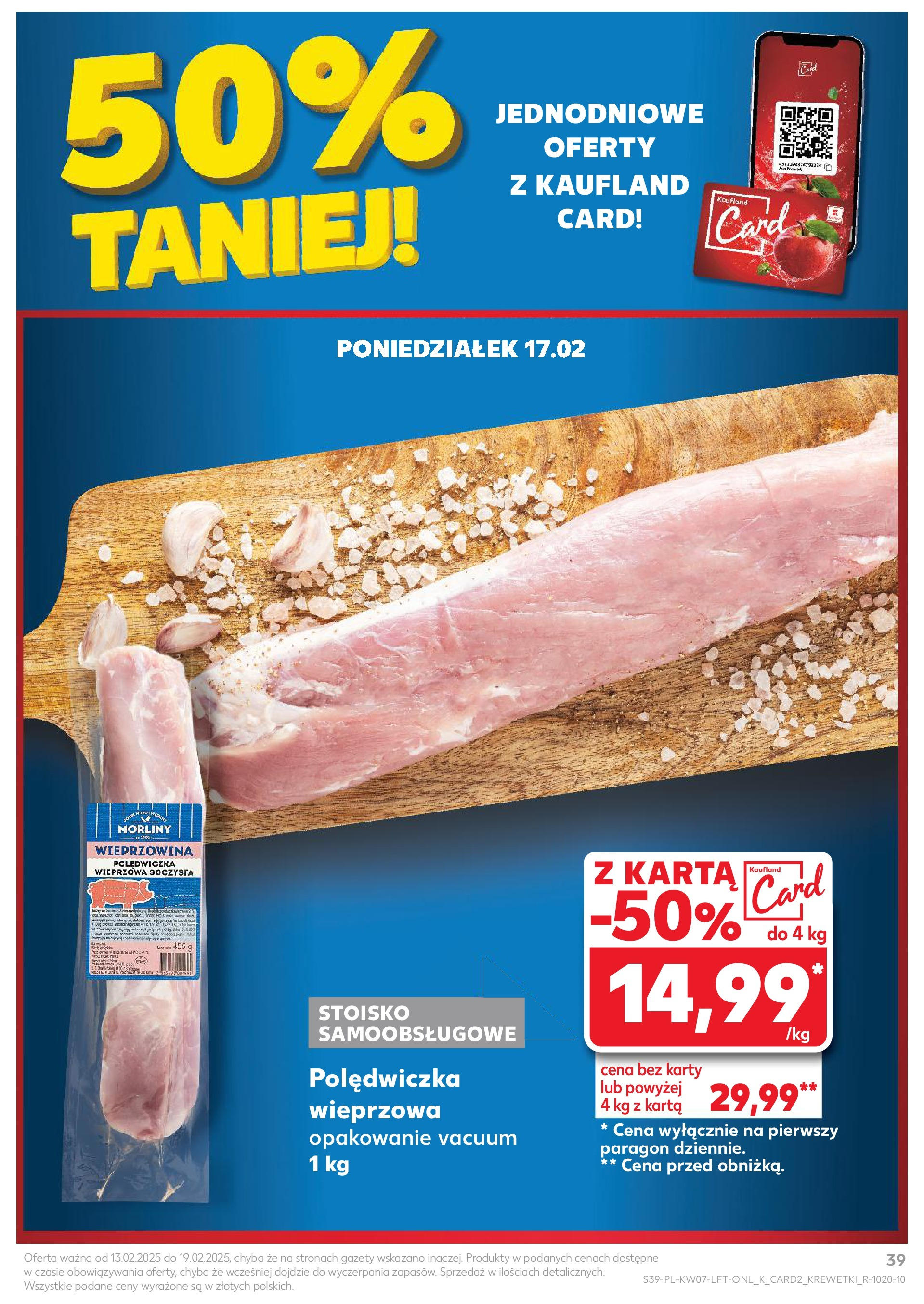 Kaufland gazetka od 13.02.2025 - od jutra PDF | Strona: 39 | Produkty: Karta, Margaryna