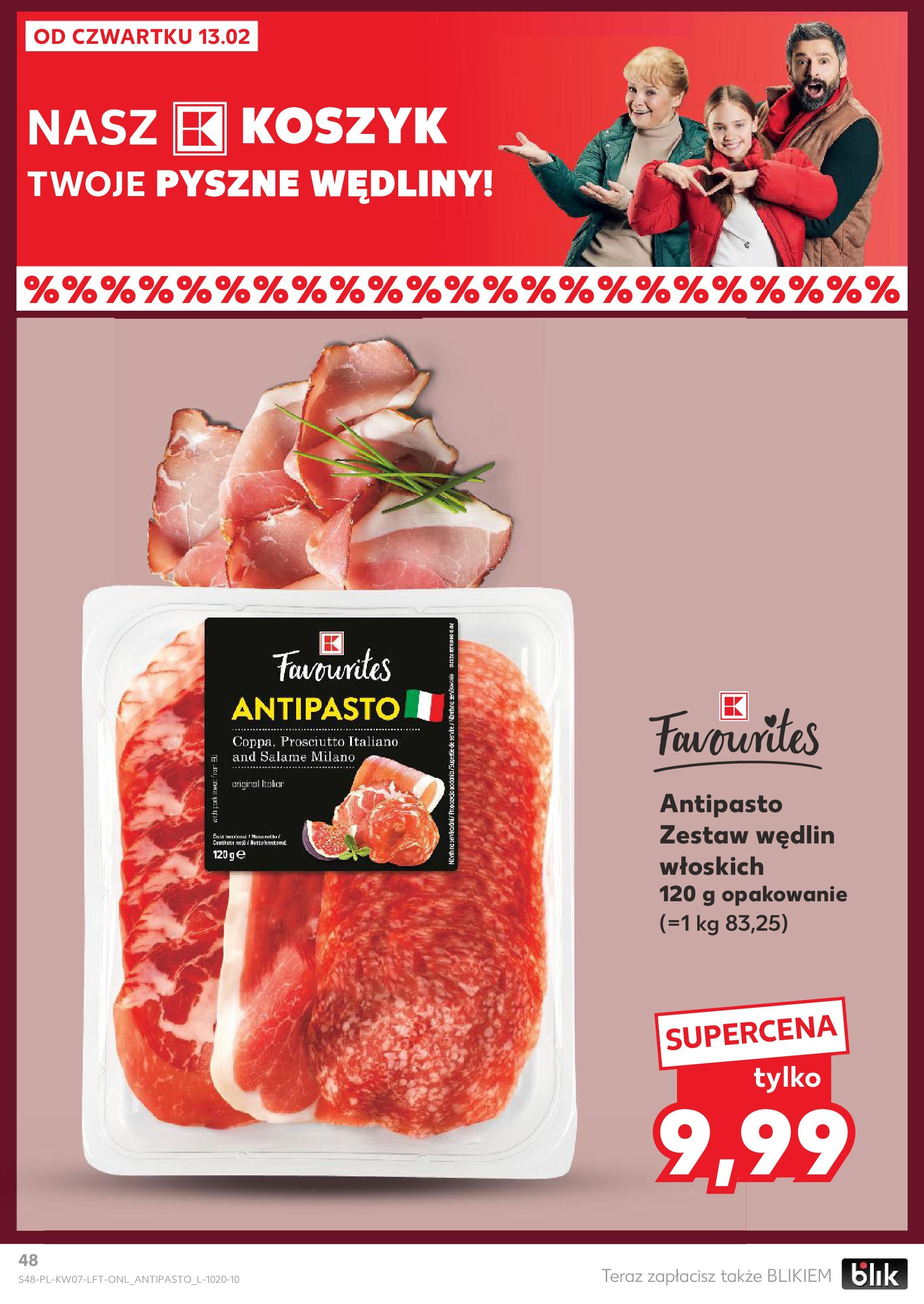 Kaufland gazetka od 13.02.2025 - od jutra PDF | Strona: 48 | Produkty: Kiełbasa, Karta, Schab wieprzowy, Flaki