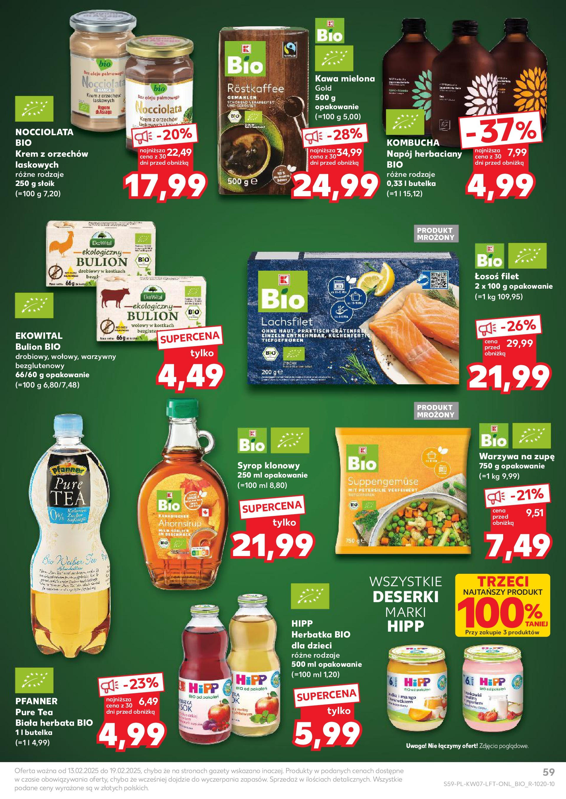 Kaufland gazetka od 13.02.2025 - od jutra PDF | Strona: 59 | Produkty: Pietruszka, Łosoś, Tofu, Kotlety