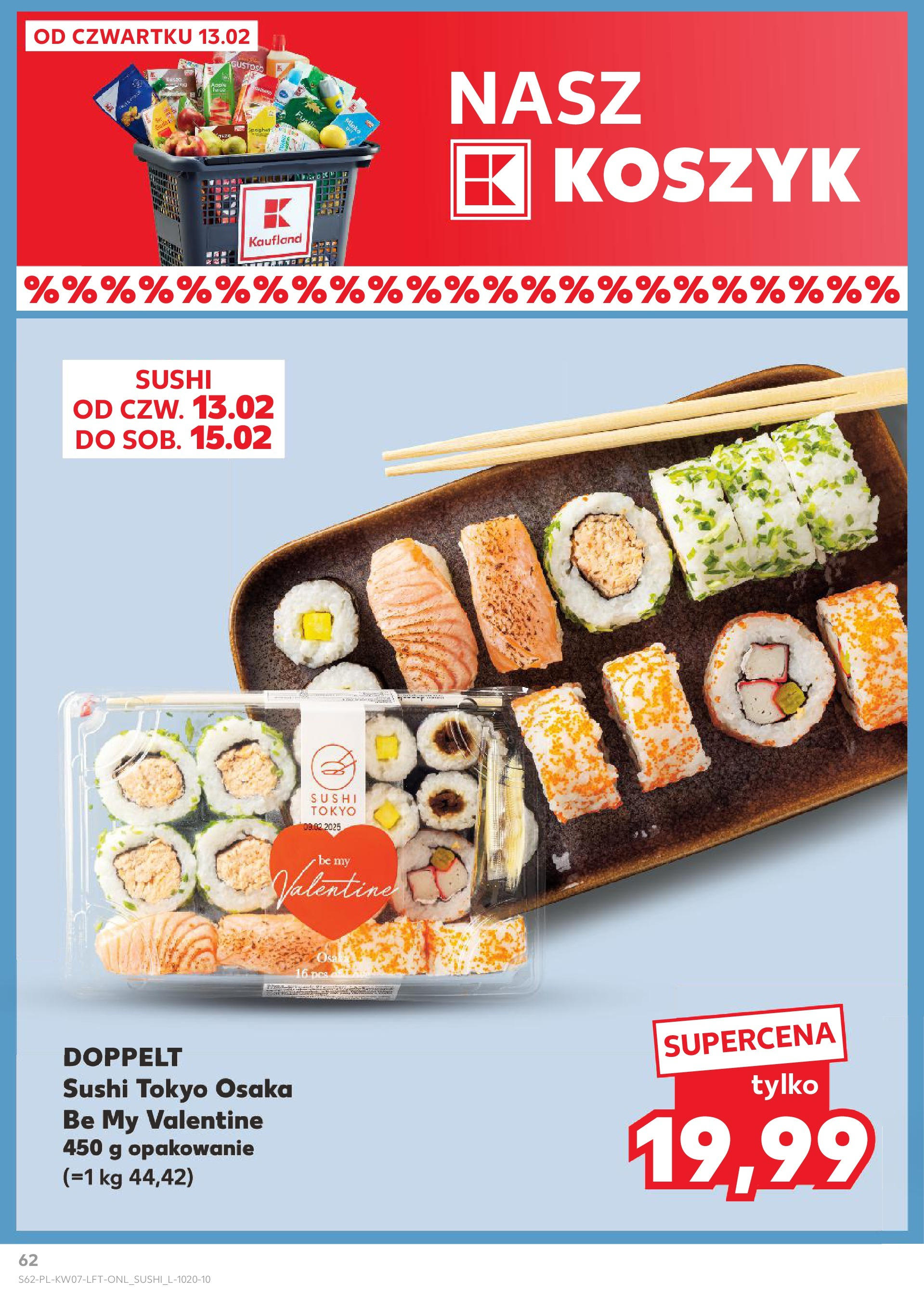 Kaufland gazetka od 13.02.2025 - od jutra PDF | Strona: 62 | Produkty: Halibut, Paluszki surimi, Paluszki, Ryby