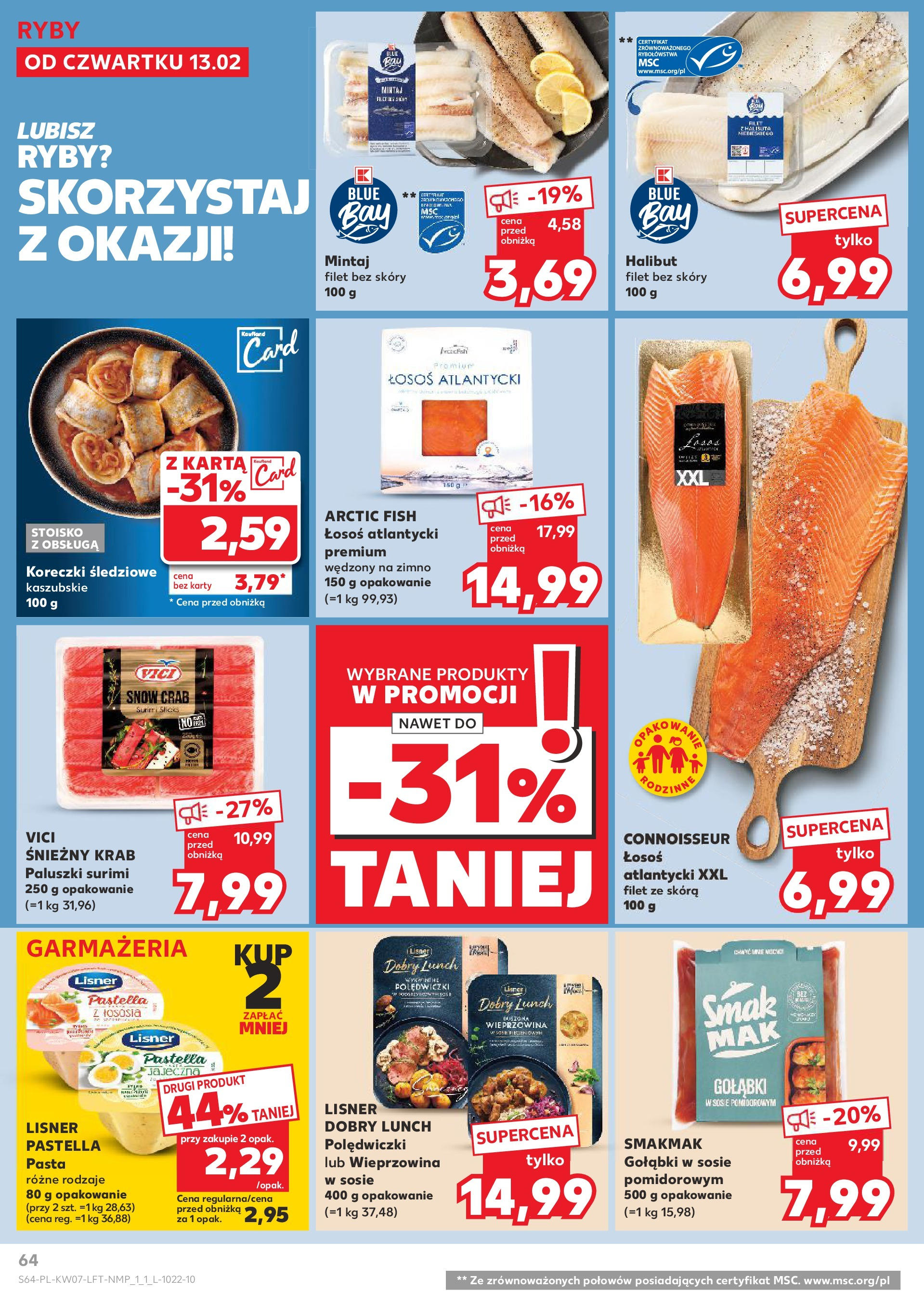 Kaufland gazetka od 13.02.2025 - od jutra PDF | Strona: 64 | Produkty: Mango, Karta