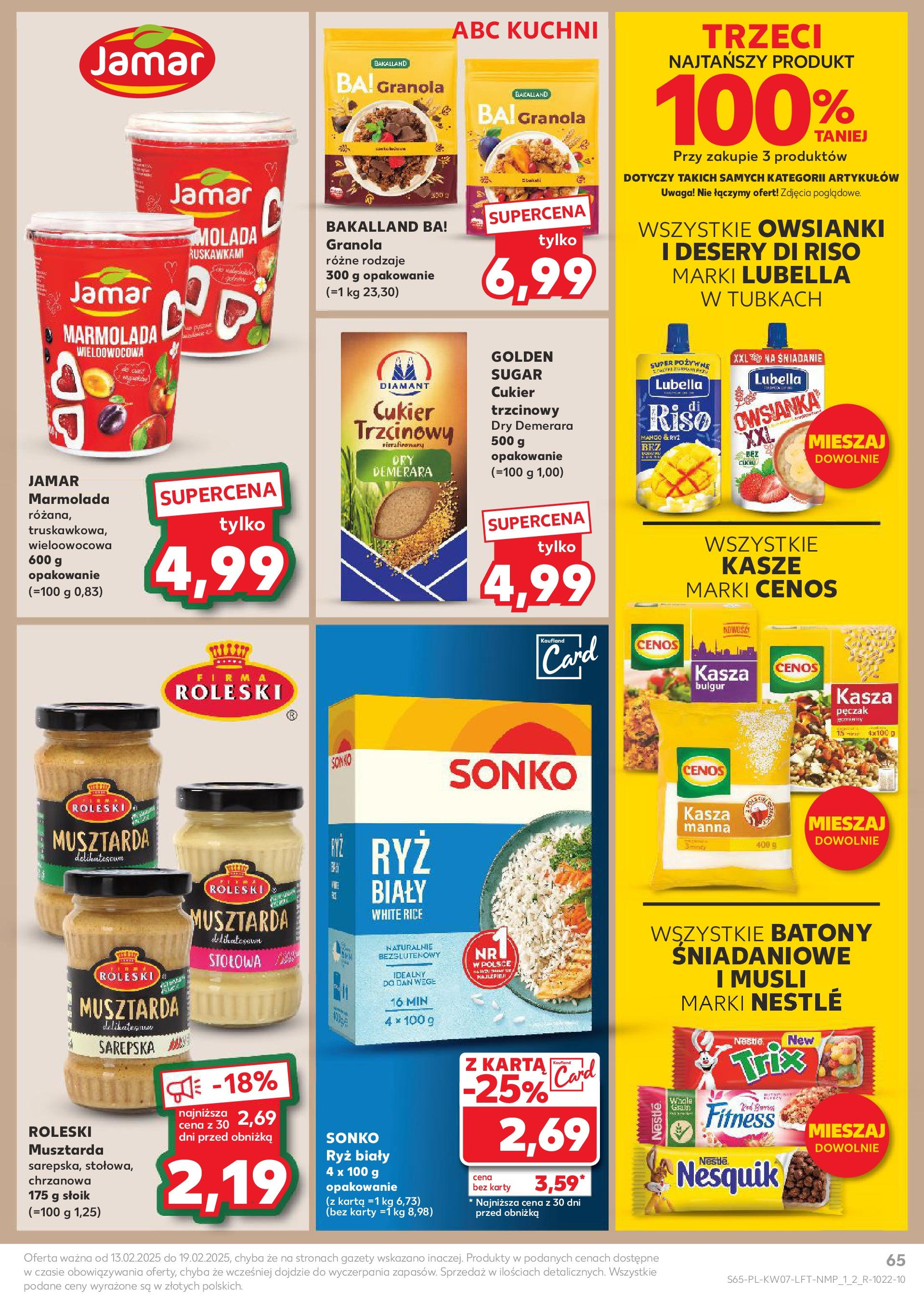 Kaufland gazetka od 13.02.2025 - od jutra PDF | Strona: 65 | Produkty: Ocet spirytusowy, Karta, Ocet