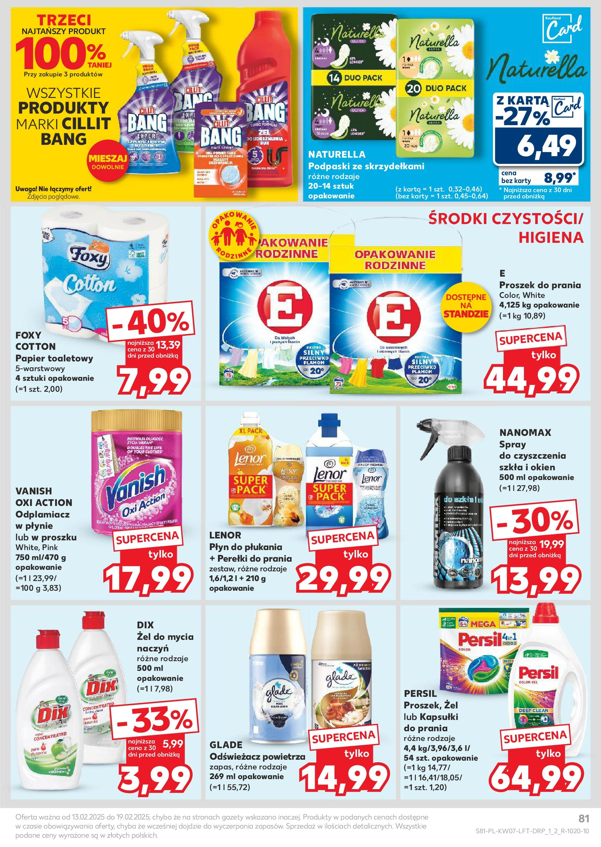 Kaufland gazetka od 13.02.2025 - od jutra PDF | Strona: 81 | Produkty: Galaretka, Karma dla kotów, Ryby