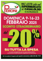 Supermercati Peroni Sconti Straordinario del -20% - al 24.02.2025