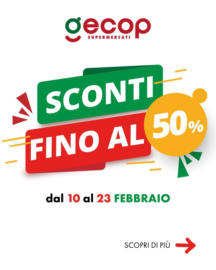 Sconti fino al 50%