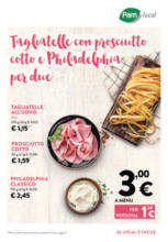 Tagliatelle con prosciritto cotto e philadelphia per due