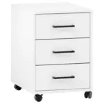 Möbelix Rollcontainer Weiß 40,1x57x50 cm