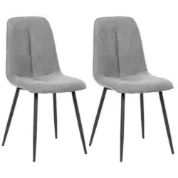 Stuhl-Set 2er Lago Grau Lago